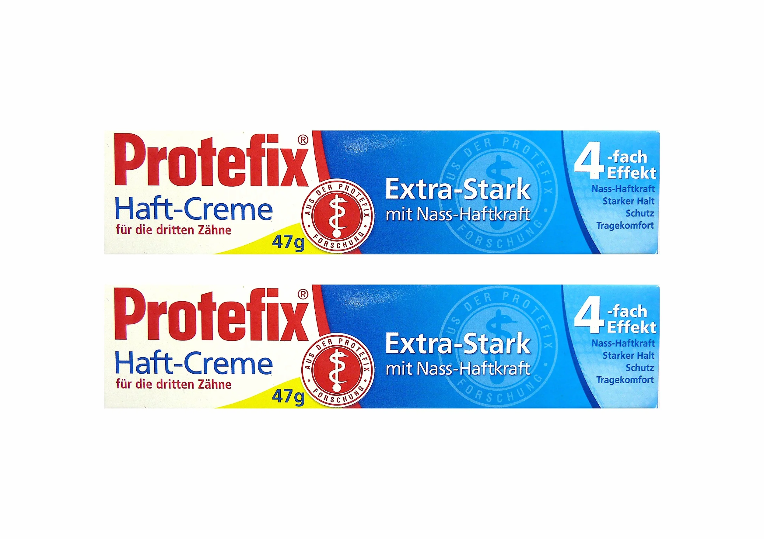 2 x PROTEFIX krem mocujący do trzecich zębów, 47 g, Extra Mocny z przyczepnością na mokro