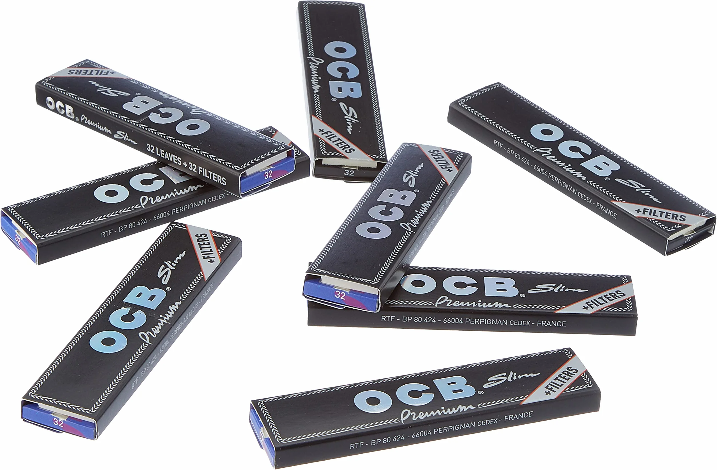OCB Bibulki czarne 32 szt
