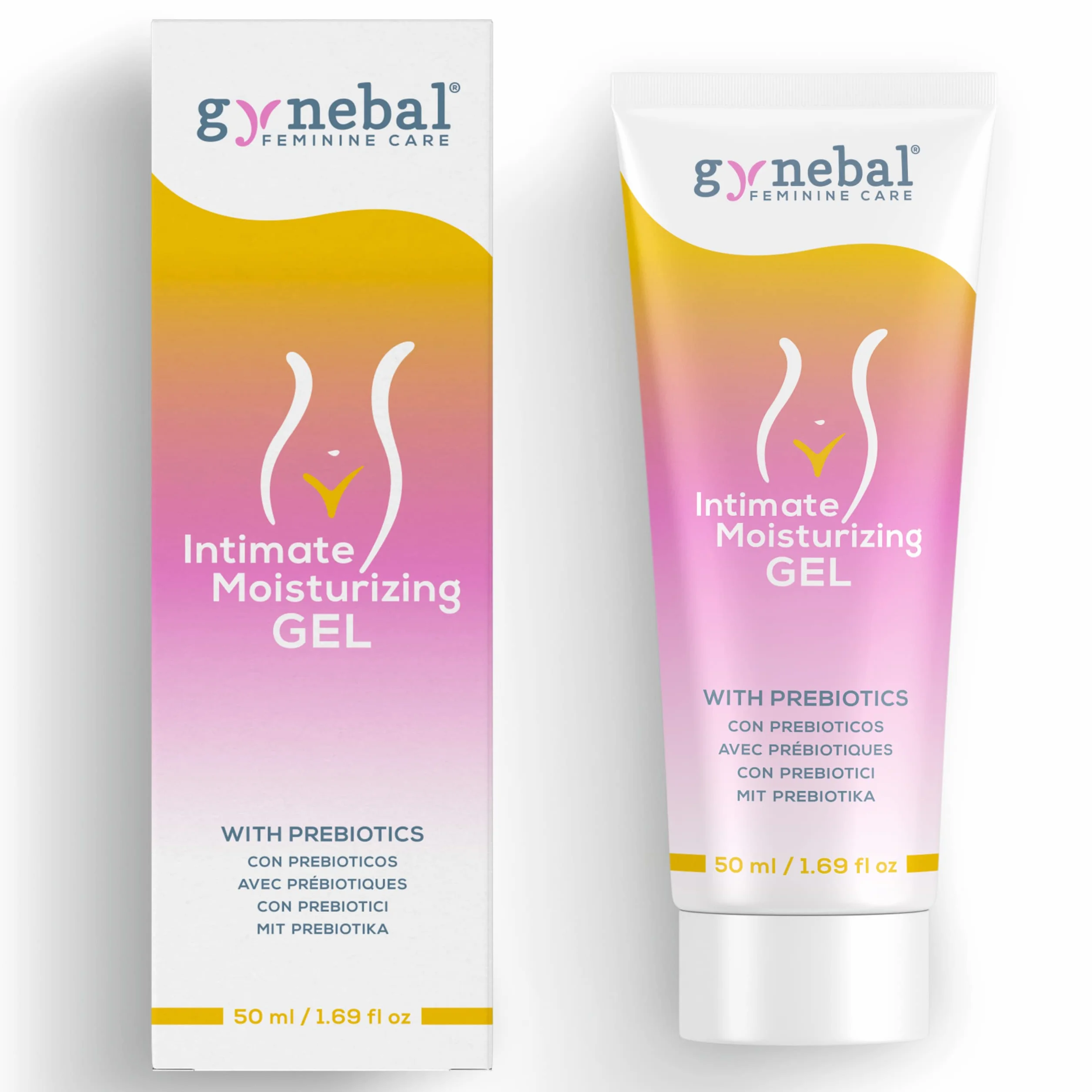GYNEBAL Intymny Żel Lubrykujący z Prebiotycznym Składnikiem, Wodny Żel do Zewnętrznej Pielęgnacji Intymnej, Bezzapachowy, 50 ml