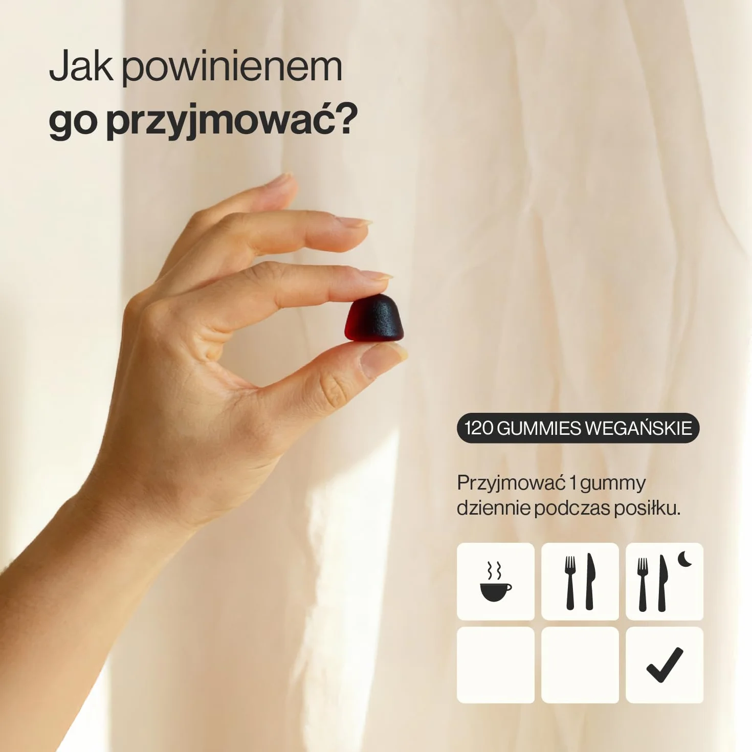 Żelki z Ashwagandhą KSM-66® z Witaminami B6 i B12 – 1500 mg Korzenia (120 mg Ekstraktu w Żelku) – 120 Wegańskich Żelków o Smaku Wiśniowym – 4 Miesiące Suplementacji – Zenement