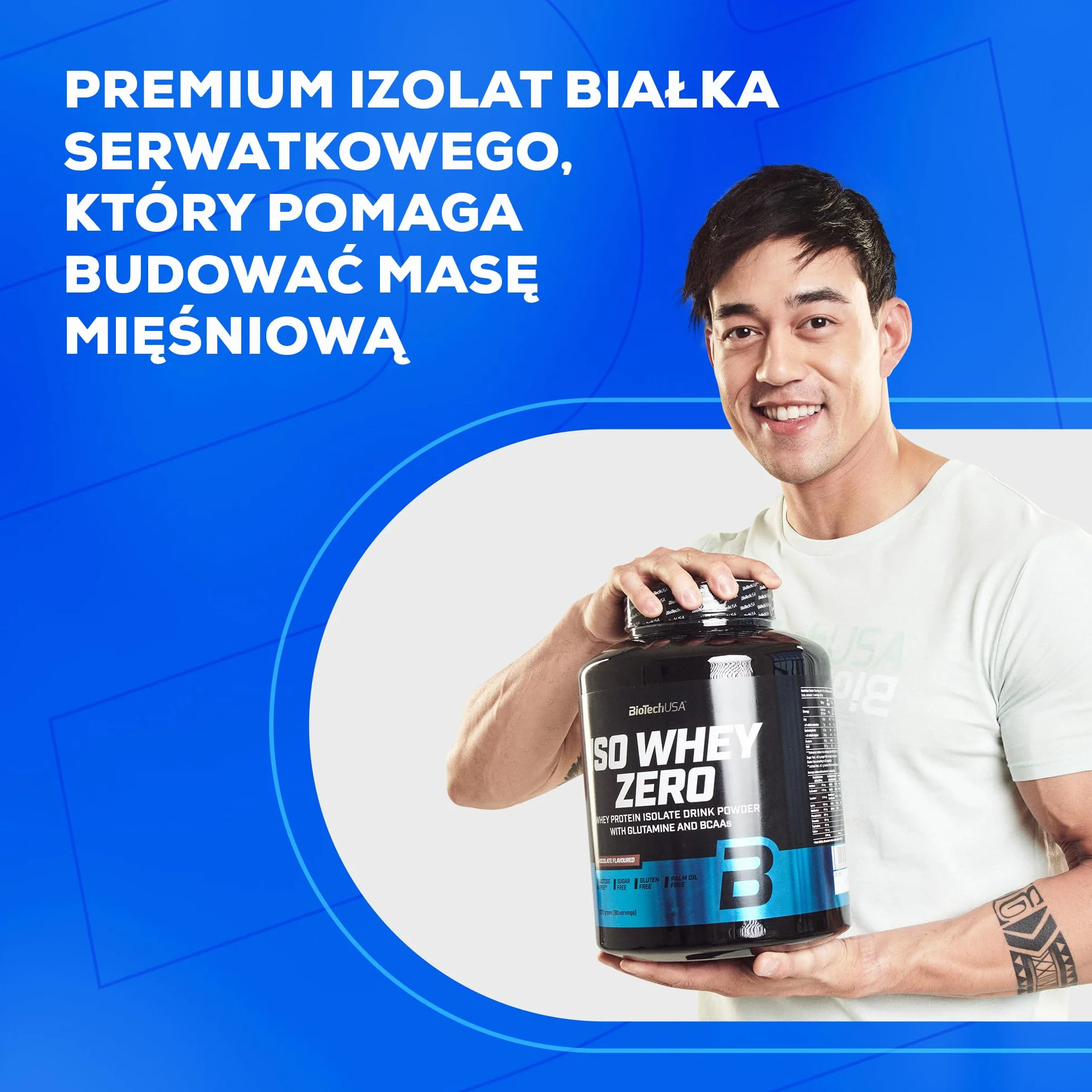 BioTechUSA Iso Whey Zero Premium Whey Protein Isolate Grass-Fed Sugar-Free Gluten-Free 908 g Wanilia