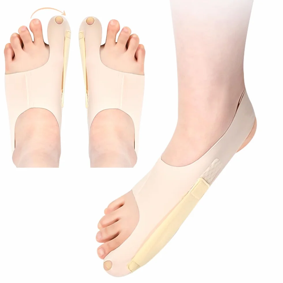 Korekta haluksów, 1 para, separator palców, poduszka na paluch, skarpety Valgus