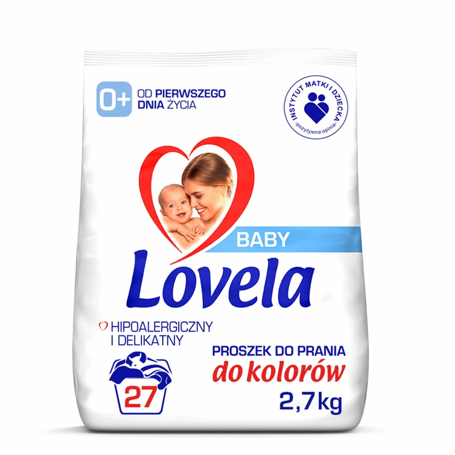 Lovela 3124983 Hipoalergiczny Proszek do Prania Koloru dla Dzieci, 2,7 kg, Biały