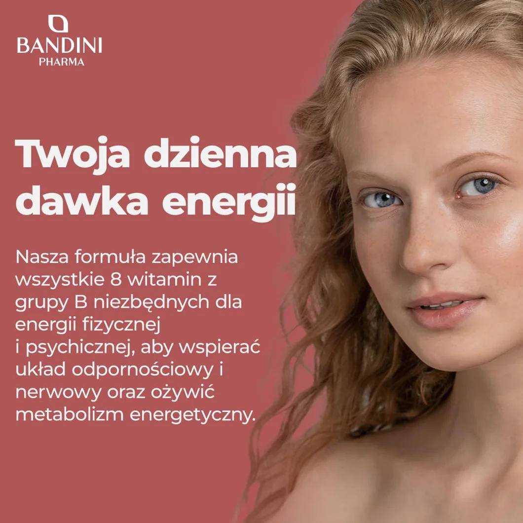 Bandini® Kompleks witamin B w dużych dawkach - 365 tabletek wegańskich (na 1 rok) - Kompleks witamin grupy B z kwasem foliowym, biotyną, B1, B2, B3, B5, B6, B12 - Kompleks witamin B bez GMO