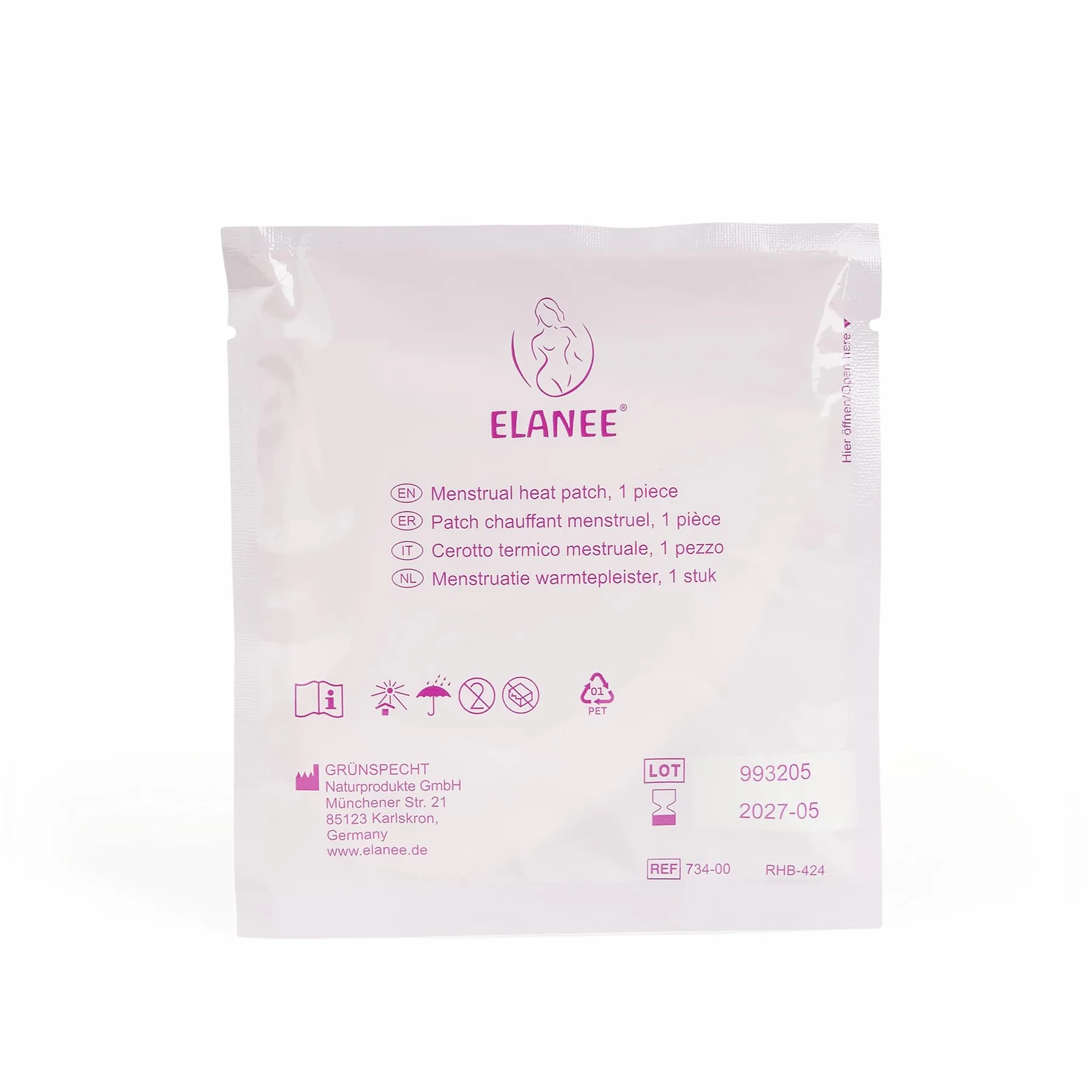 ELANEE Plastry rozgrzewające menstruacyjne 10 sztuk, 12 godzin ciepła