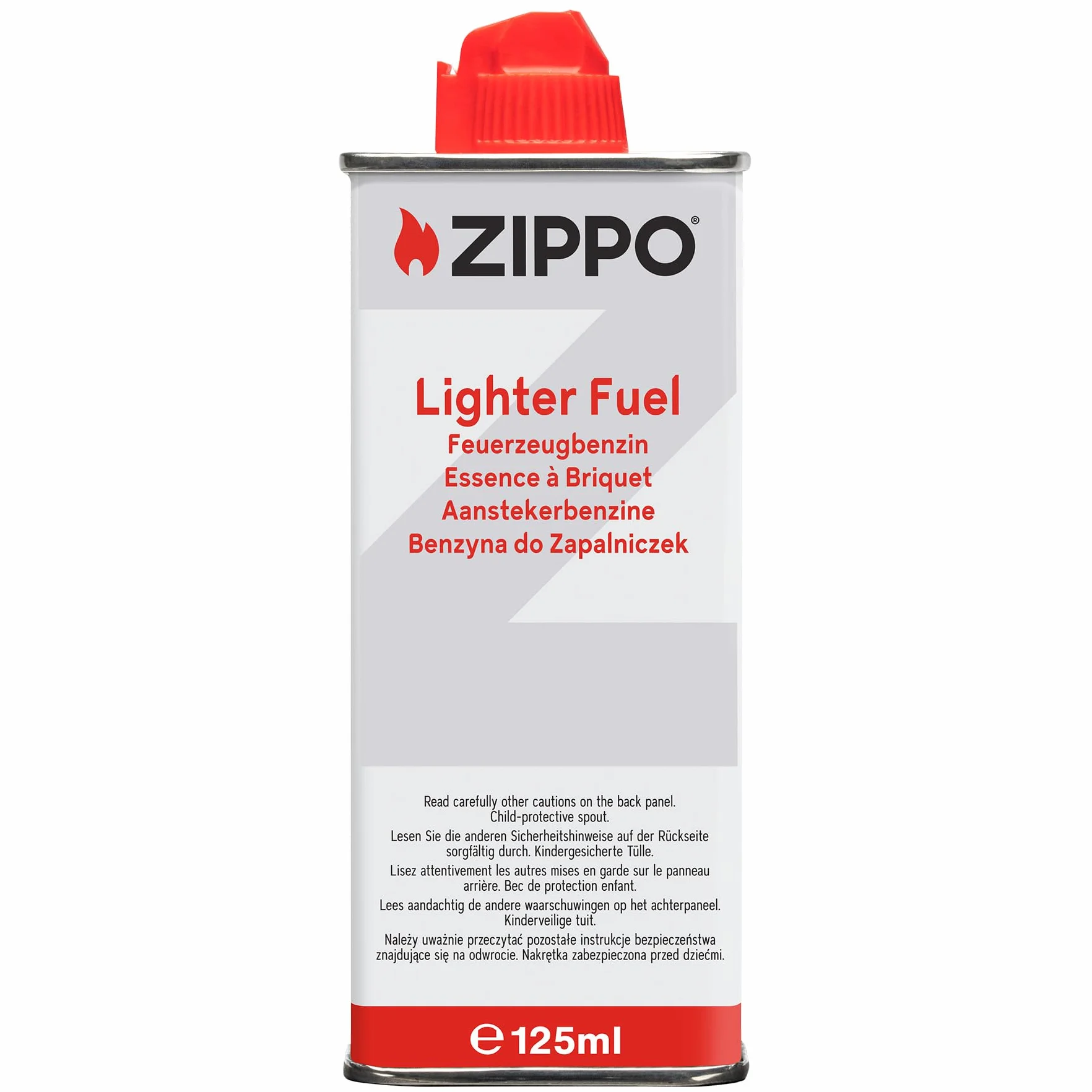 Zippo Benzyna do Zapalniczek 125ml – Wysokiej jakości paliwo UE – Białe opakowanie – Idealna do zapalniczek sztormowych – Czyste i wydajne