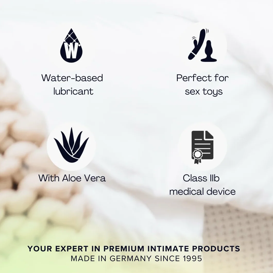 pjur WOMAN Aloe - lubrykant hydrożelowy z aloesem - dla wrażliwej skóry kobiet - więcej przyjemności i pielęgnacji podczas seksu (100ml)