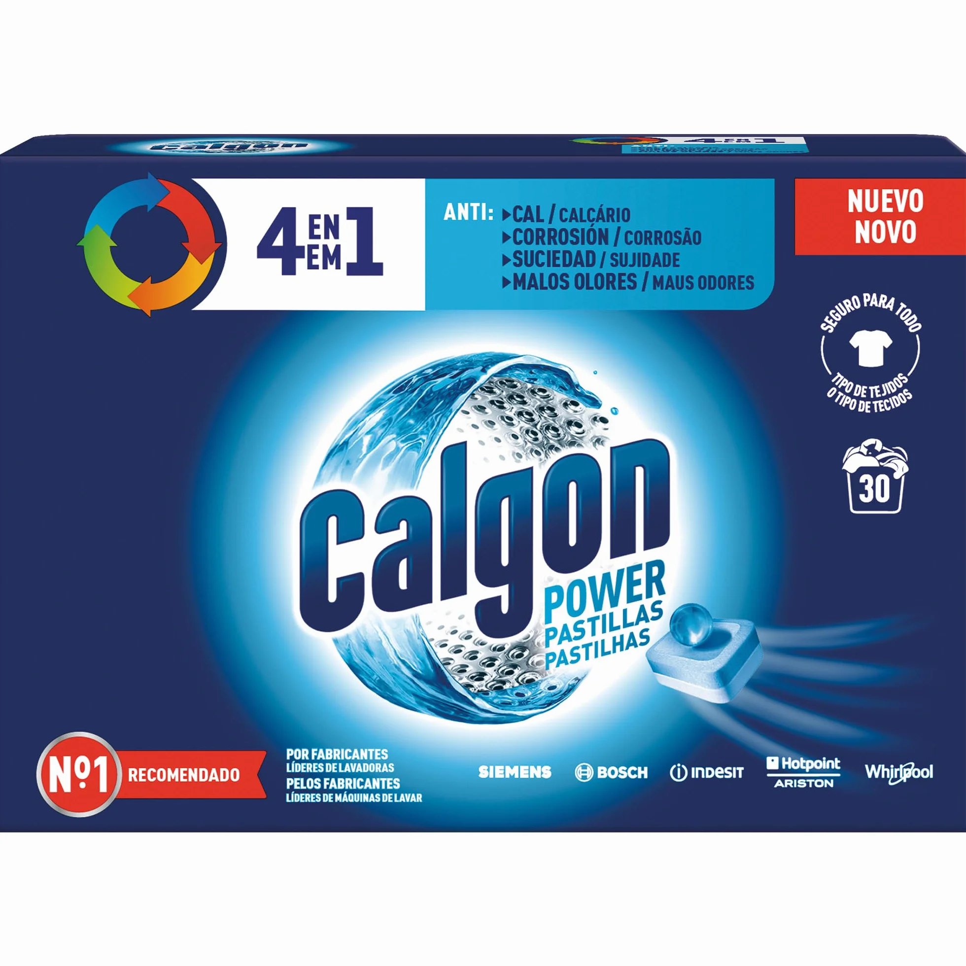 Calgon Powerball Tabs Pralka antykamieniowa 3 w 1, 30 podkładek