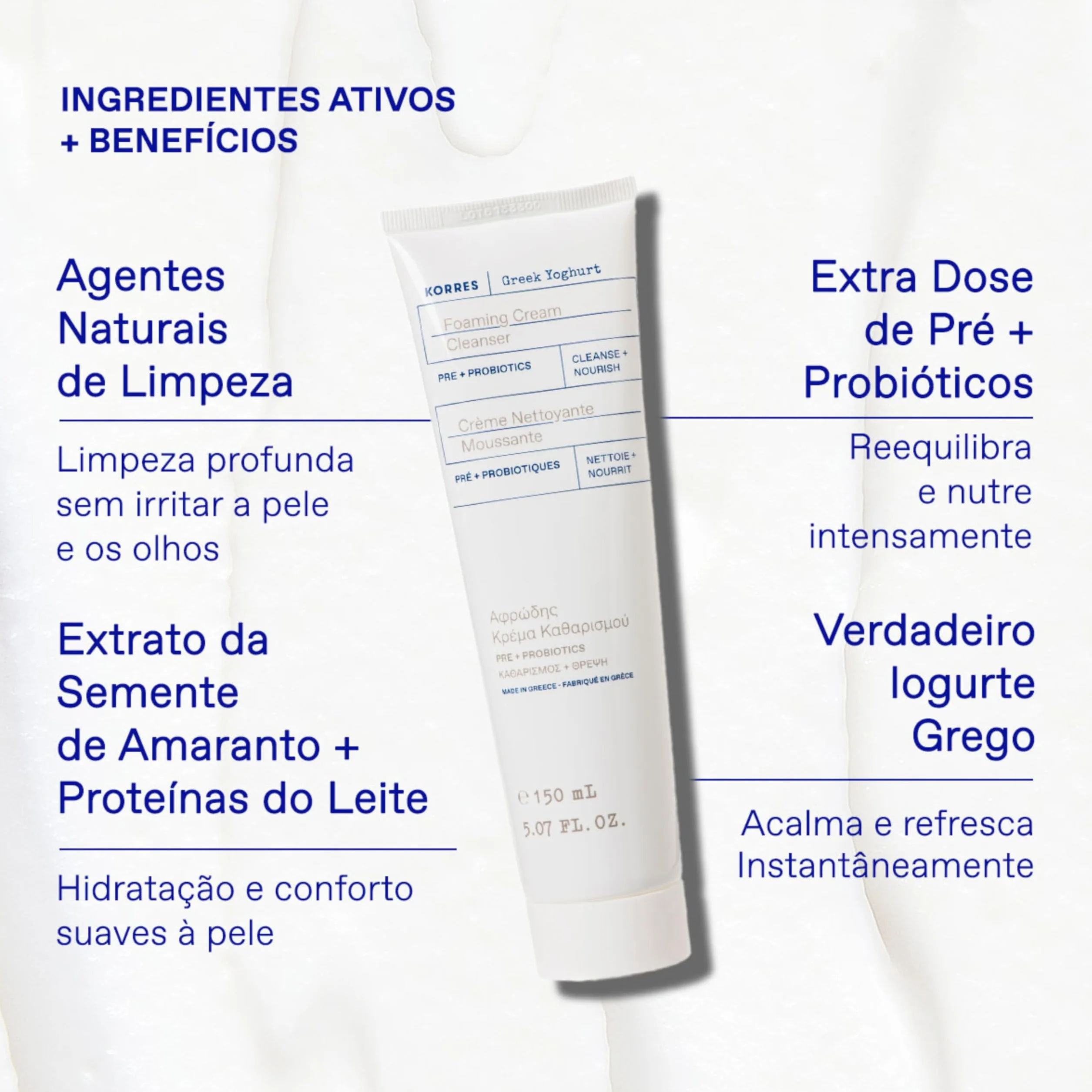 Korres Yoghurt Foam Cleansing 150 ml, produkt oczyszczający