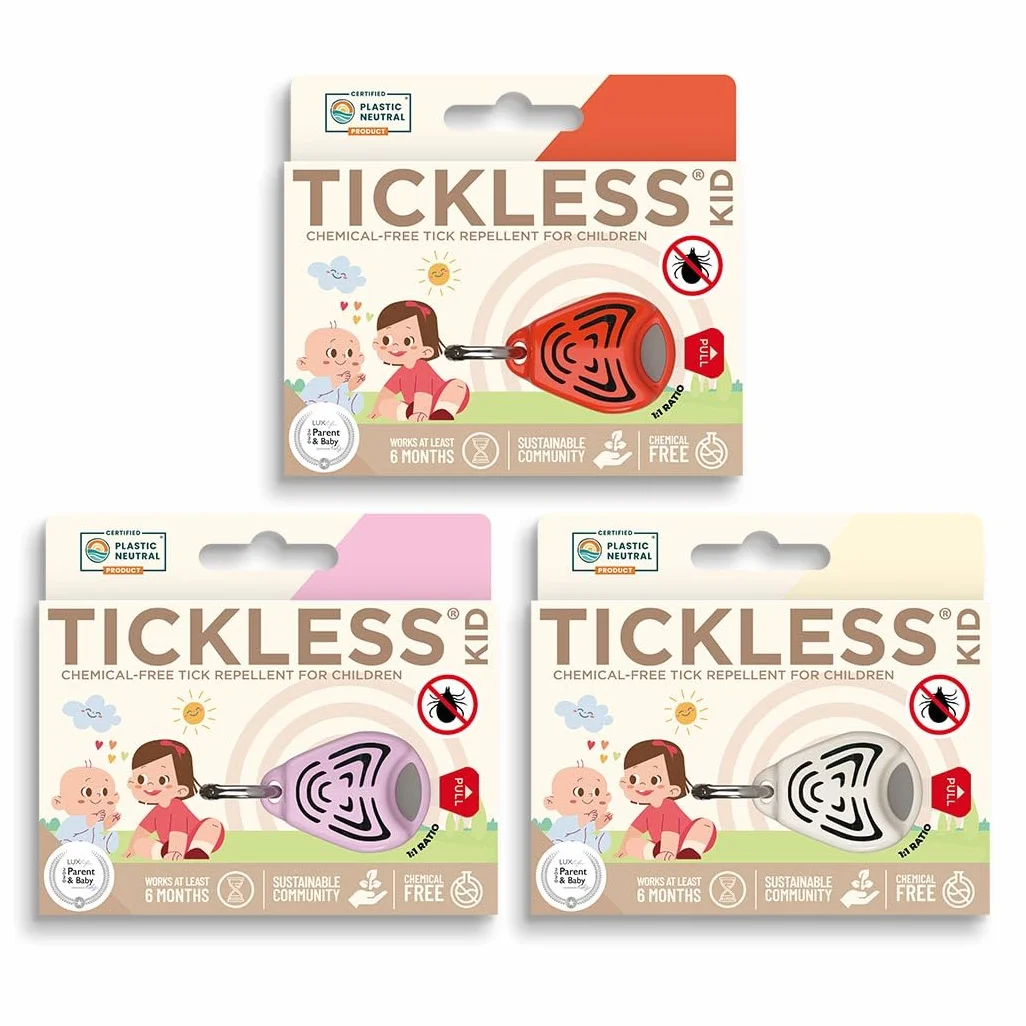 Tickless Baby - ultradźwiękowa ochrona przed kleszczami i pchłami dla dzieci - różowa