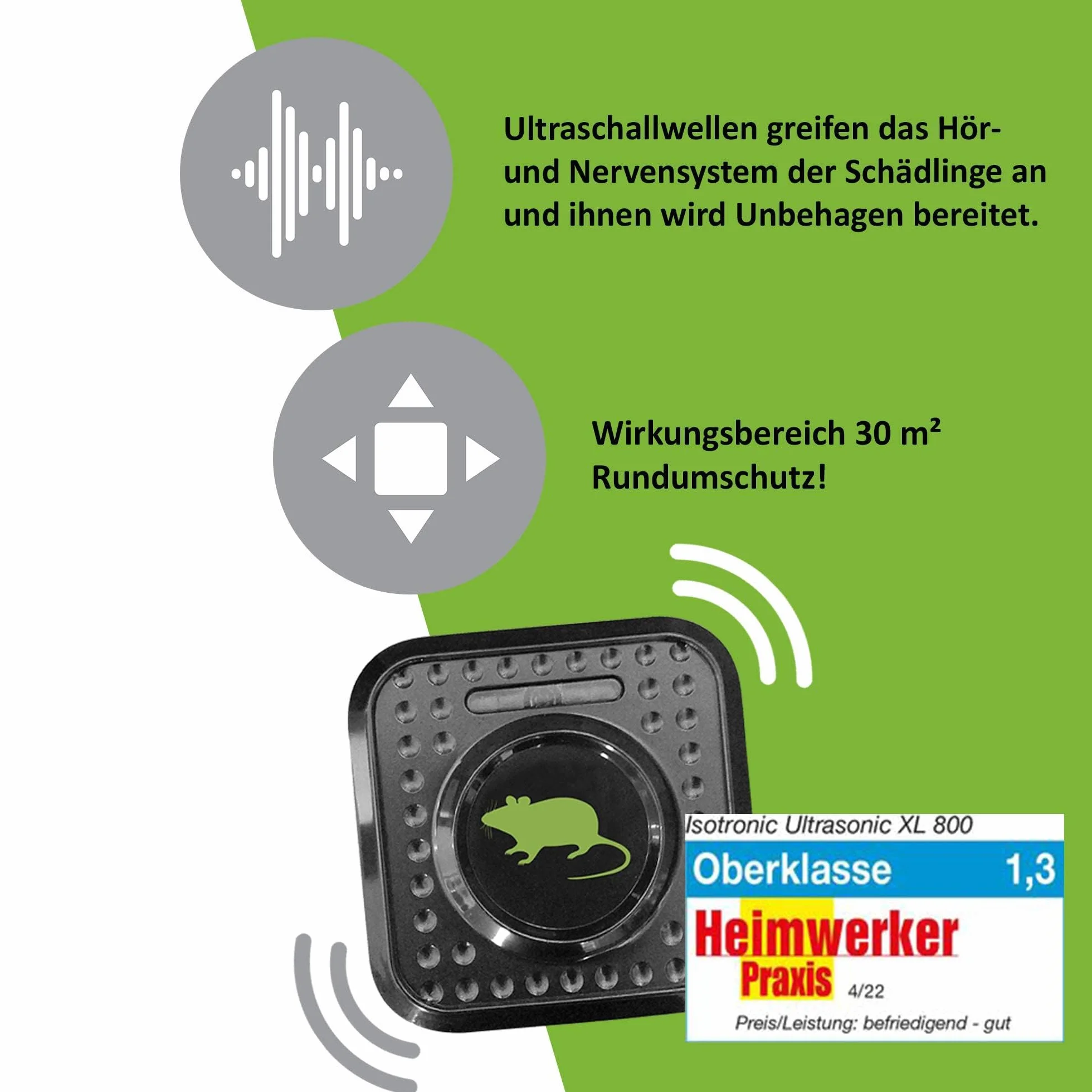 ISOTRONIC Ochrona przed szkodnikami do wnętrz | ochrona przed myszami i szczurami | 230 V ochrona przed myszami i szczurami (3)