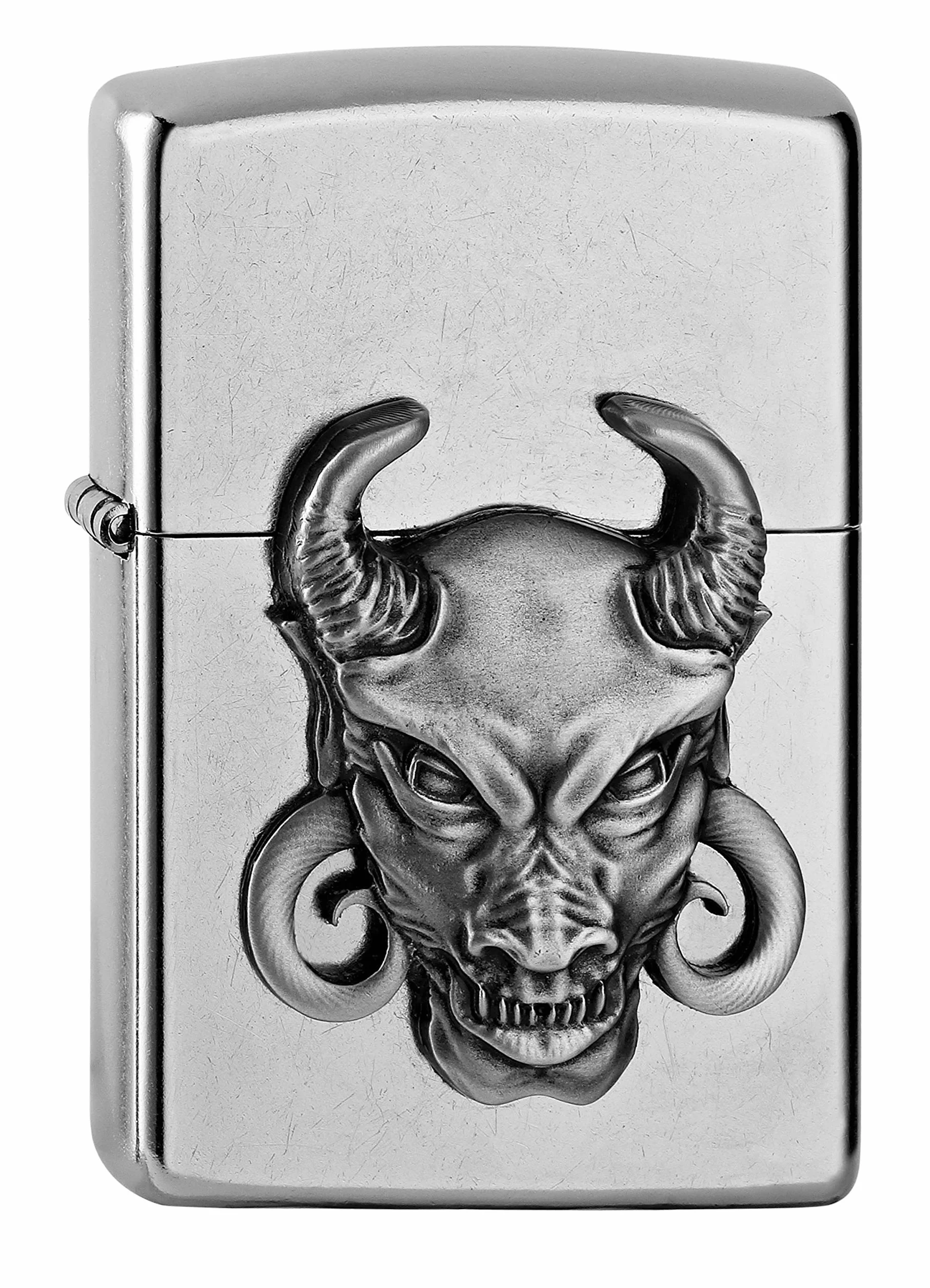 Zippo Zapalniczka Sztormowa Emblemat Devil Mini 3D Street Chrome Odporna na Wiatr Wielokrotnego Użytku Pudełko Prezentowe USA