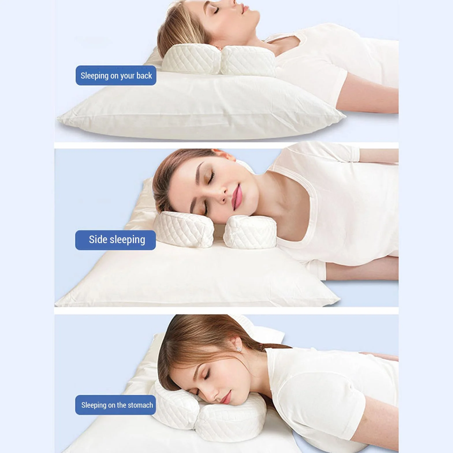 Poduszka z pamięcią, Ergonomiczna Poduszka Boczna, Głęboki Sen, 9cm