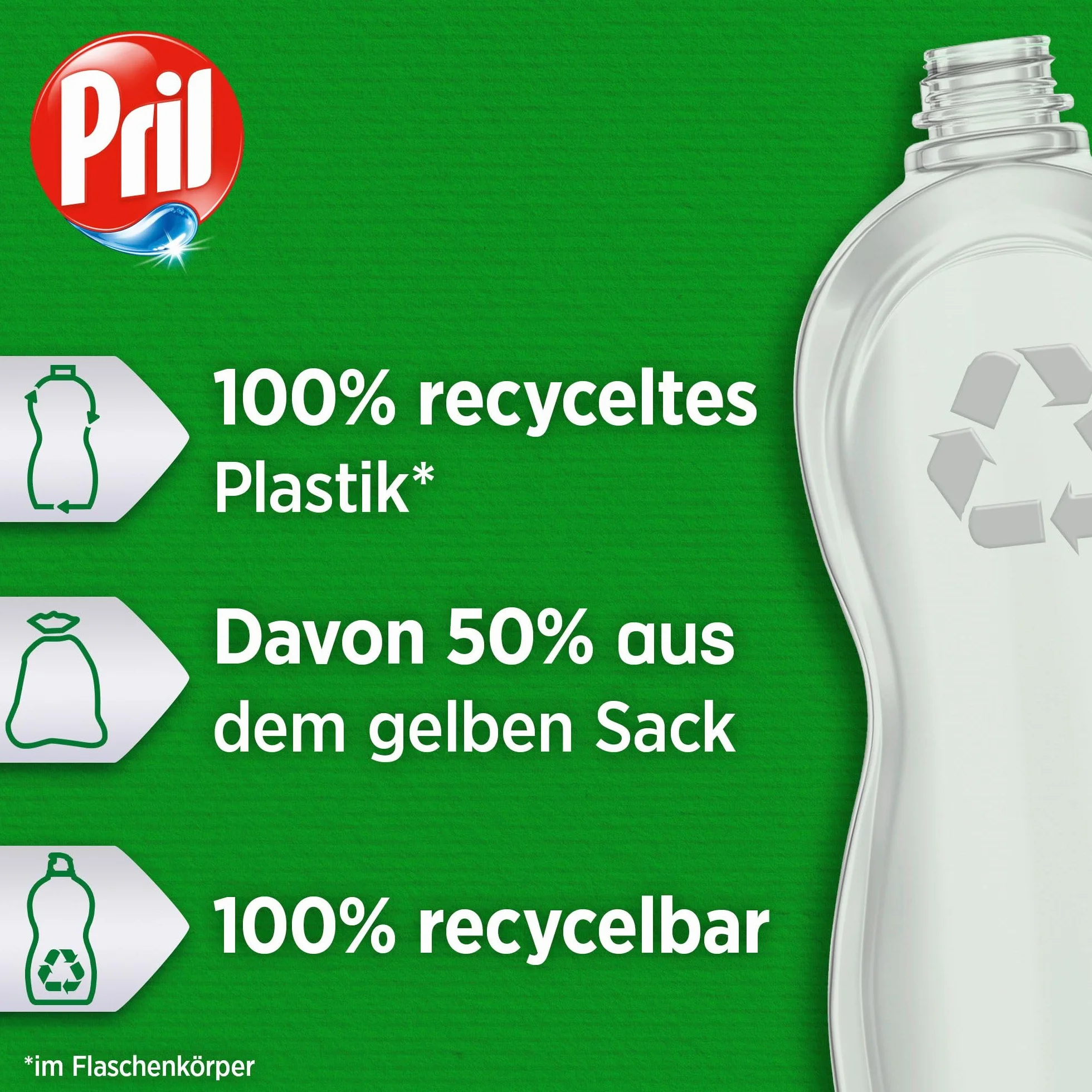 PRIL Oryginalna limonka (4 x 675 ml), płyn do ręcznego mycia naczyń o najwyższej mocy rozpuszczania tłuszczu, do czystych naczyń, również w zimnej wodzie, świeży zapach limonki