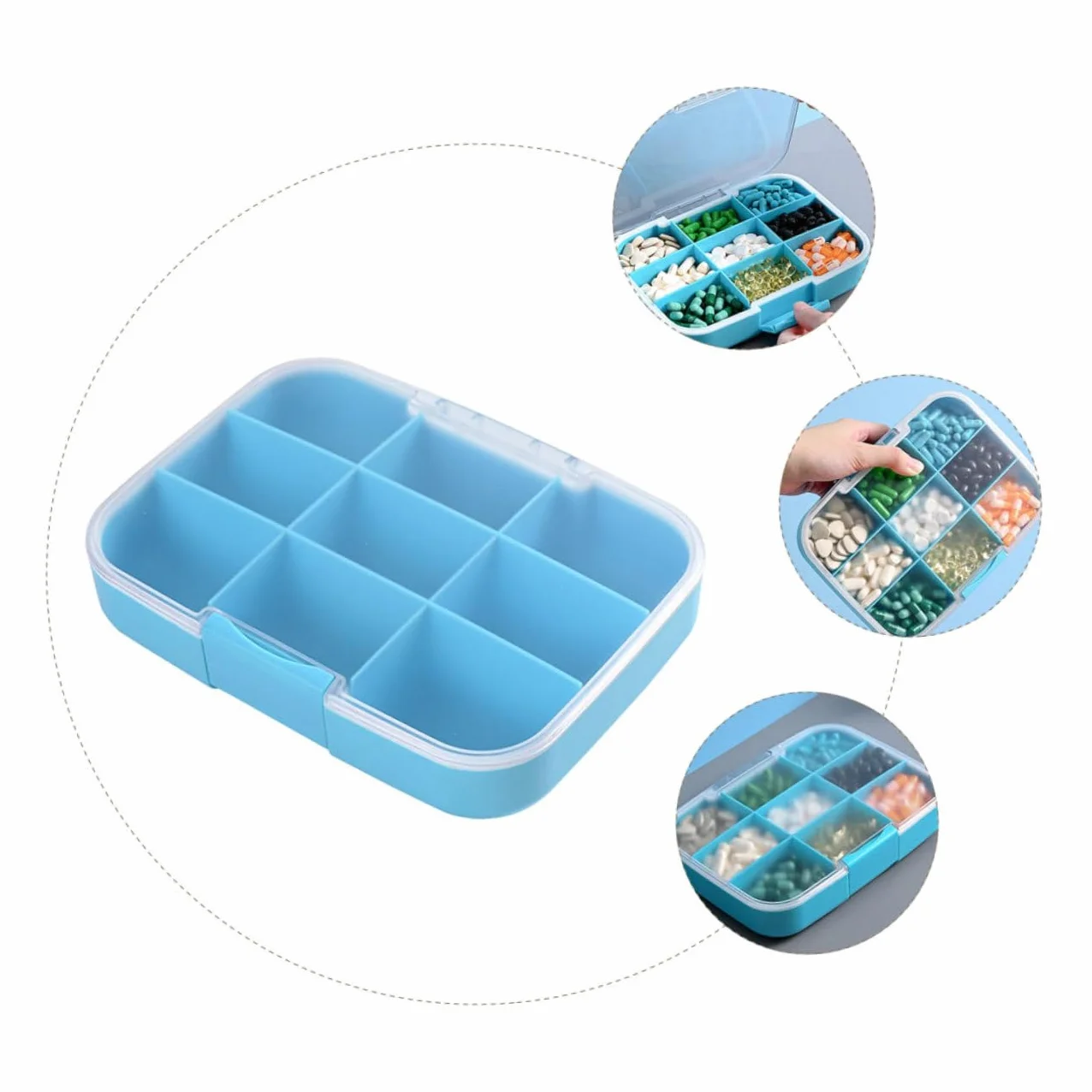 FRCOLOR Organizer Na Tabletki Podróżne O Dużej Pojemności Dozownik Na Leki Przechowywanie Tabletek W Domu I W Podróży