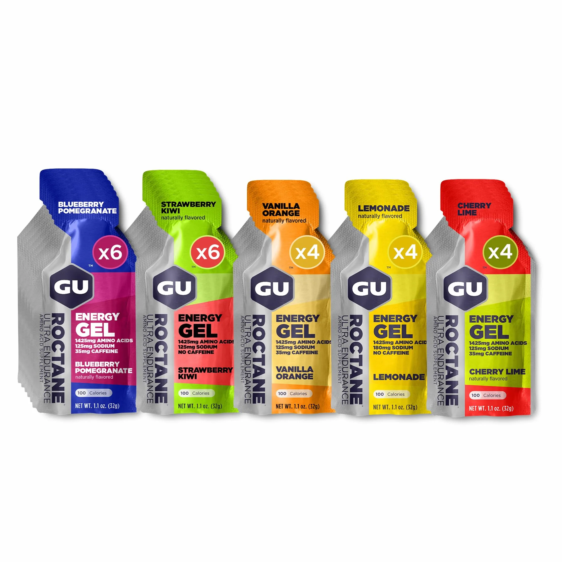 GU Roctane Ultra Endurance Energy Gel, Assorted Flavors, 24-Count