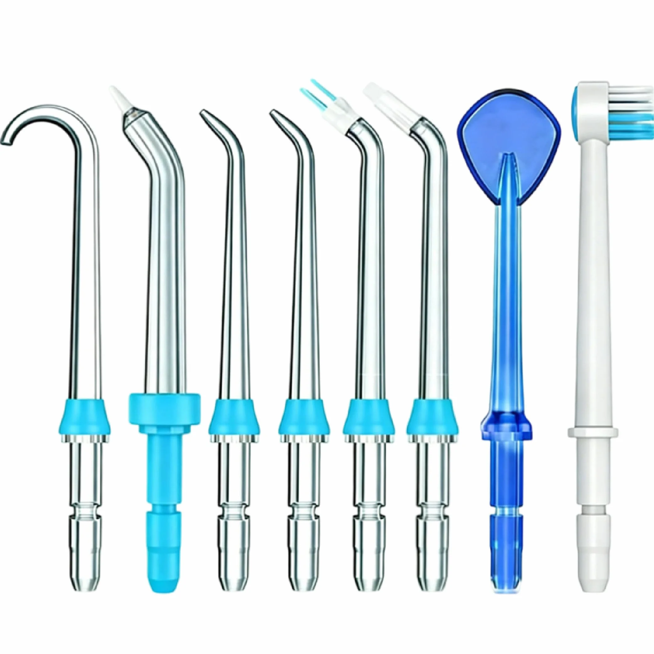 8 sztuk końcówek do flossera do Waterpik Water Flosser, głowice zapasowe do Waterpik, kompatybilne z irygatorem jamy ustnej i nicią dentystyczną Waterpik