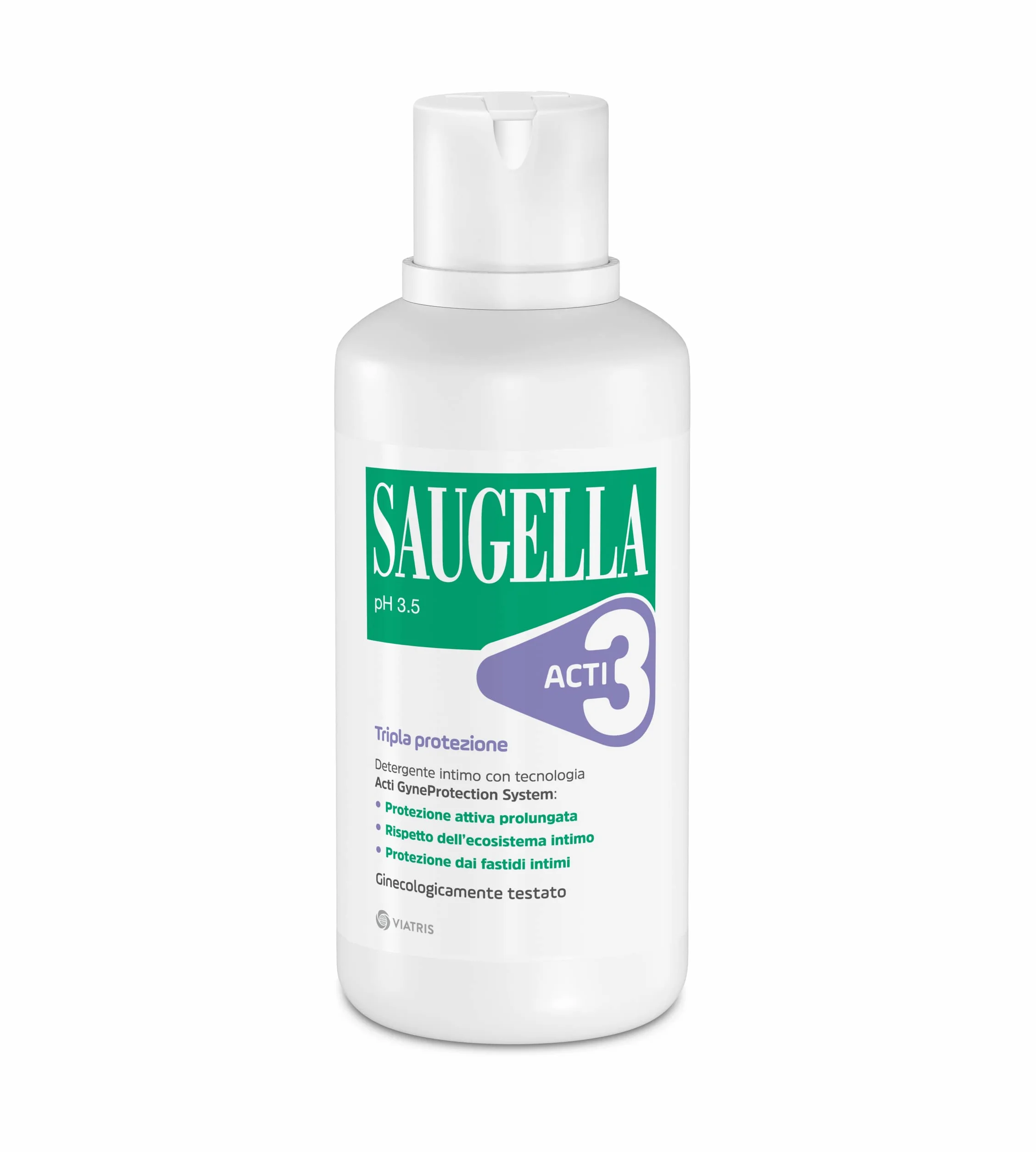 Saugella Acti3 potrójna ochrona z tymiankiem i cynkiem do ochrony przed intymnymi dolegliwościami, 500 ml