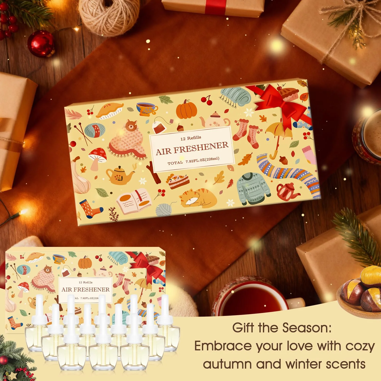 SCENTORINI Wkład do napełniania olejkiem zapachowym 12x19 ml kompatybilny z Air Wick Glade