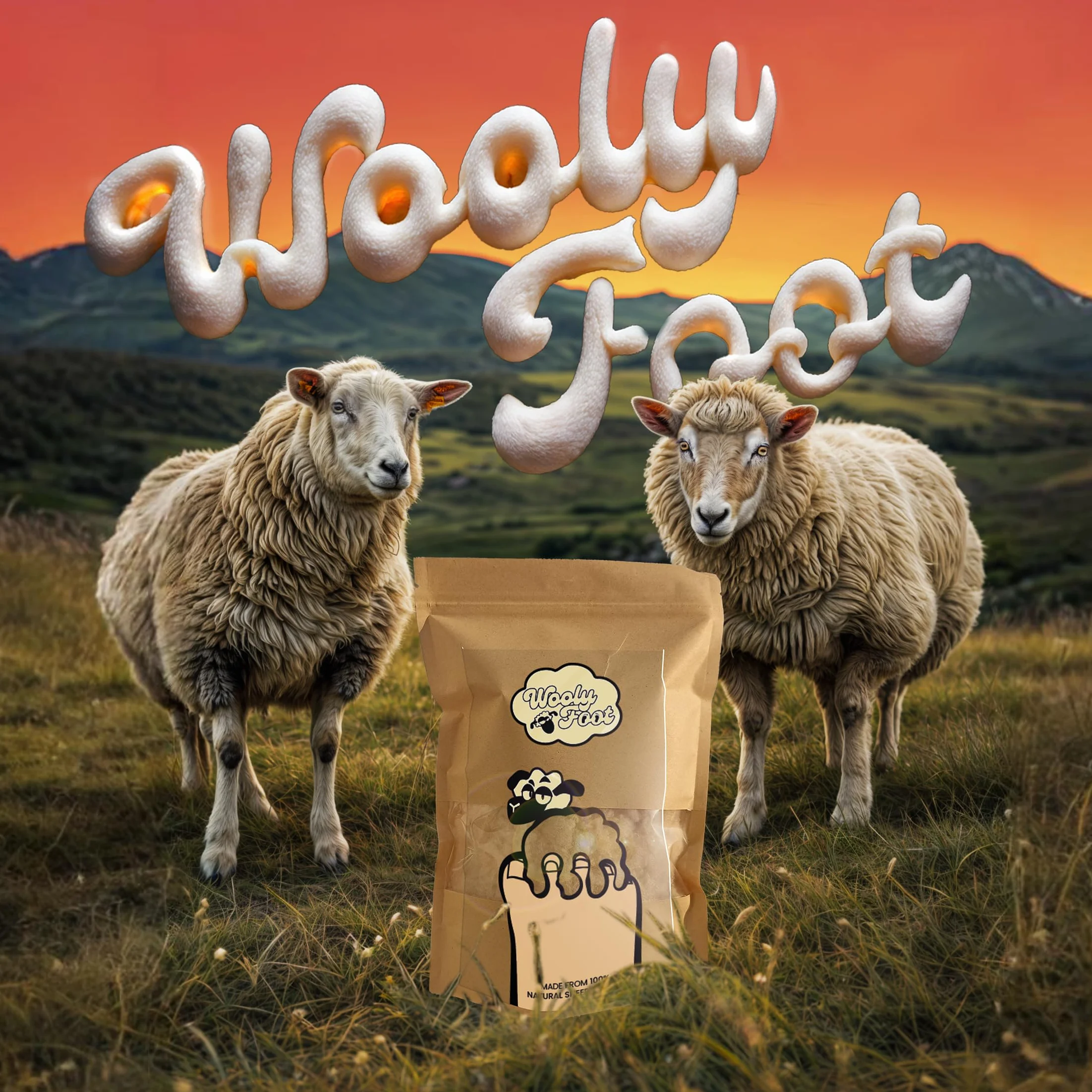WoolyFoot Wełna turystyczna do zapobiegania powstawaniu pęcherzy, naturalna wełna owcza bogata w lanolinę, zrównoważona, biodegradowalna ochrona stóp, naturalne rozwiązanie przeciwko odciskom i