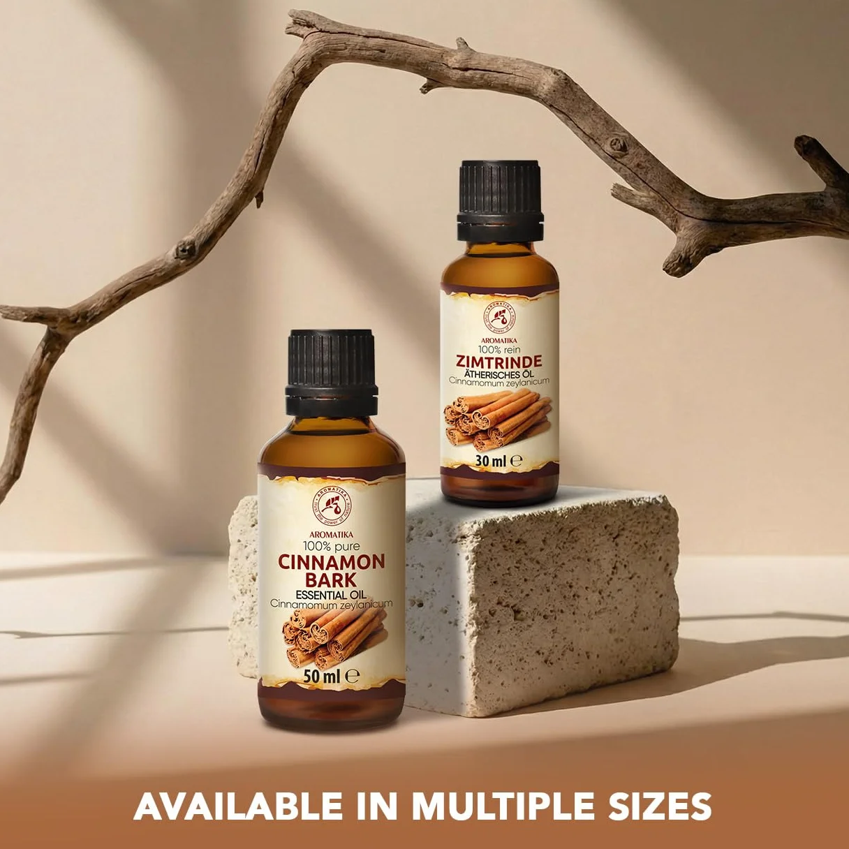 Olejek Eteryczny z Kory Cynamonu 50 ml - Cinnamomum Zeylanicum - Olejek Aromatyczny do Dyfuzora - Aromaterapia - Świece Zapachowe - Mydła - Długotrwały aromat - Odświeżanie Powietrza