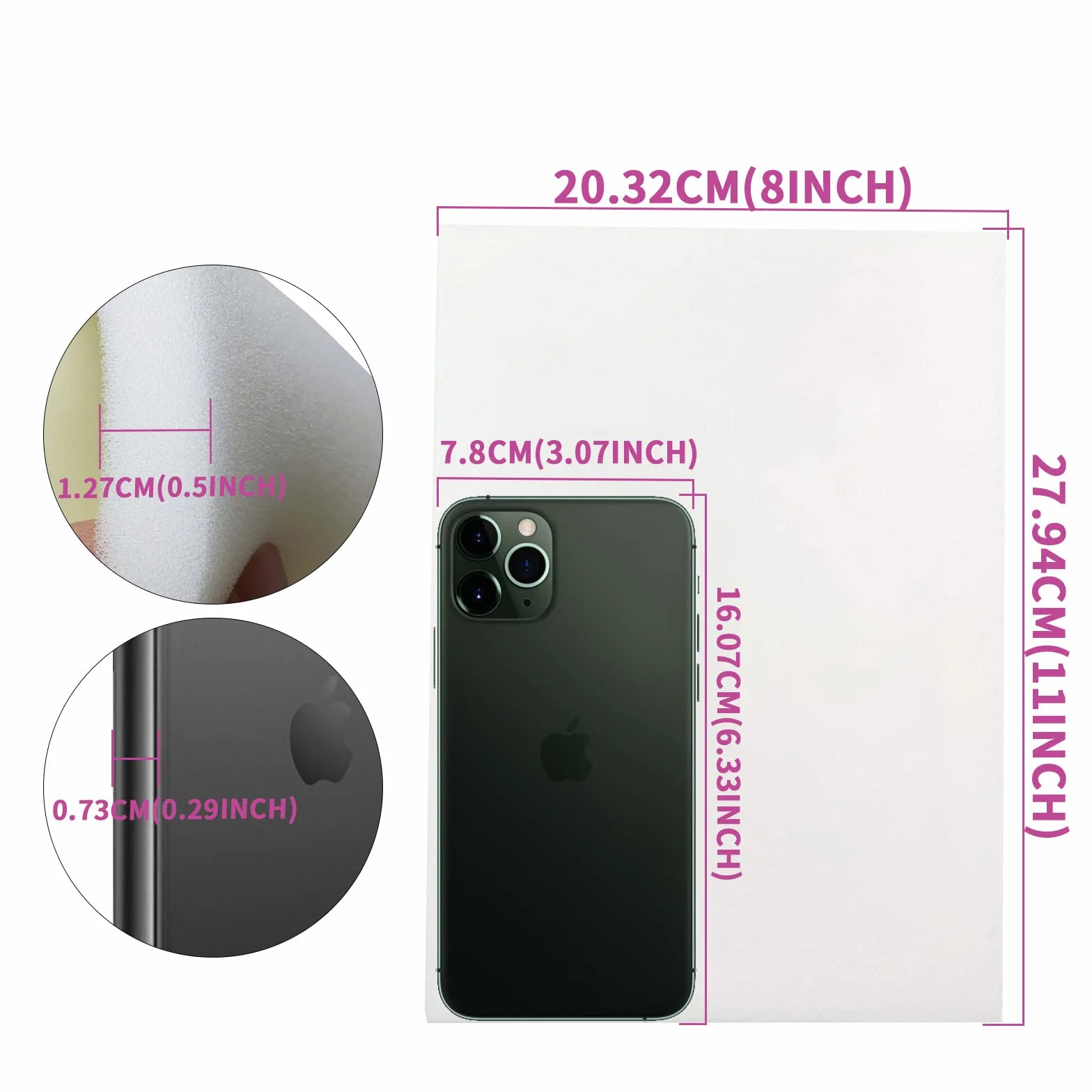 2 paczki pianki lipo, 2 x 11 x 0,5 cala, płyta kompresyjna, brzuch po operacji, bardzo gruba, super miękka liposukcja, medyczna wyściółka piankowa do talii i brzucha