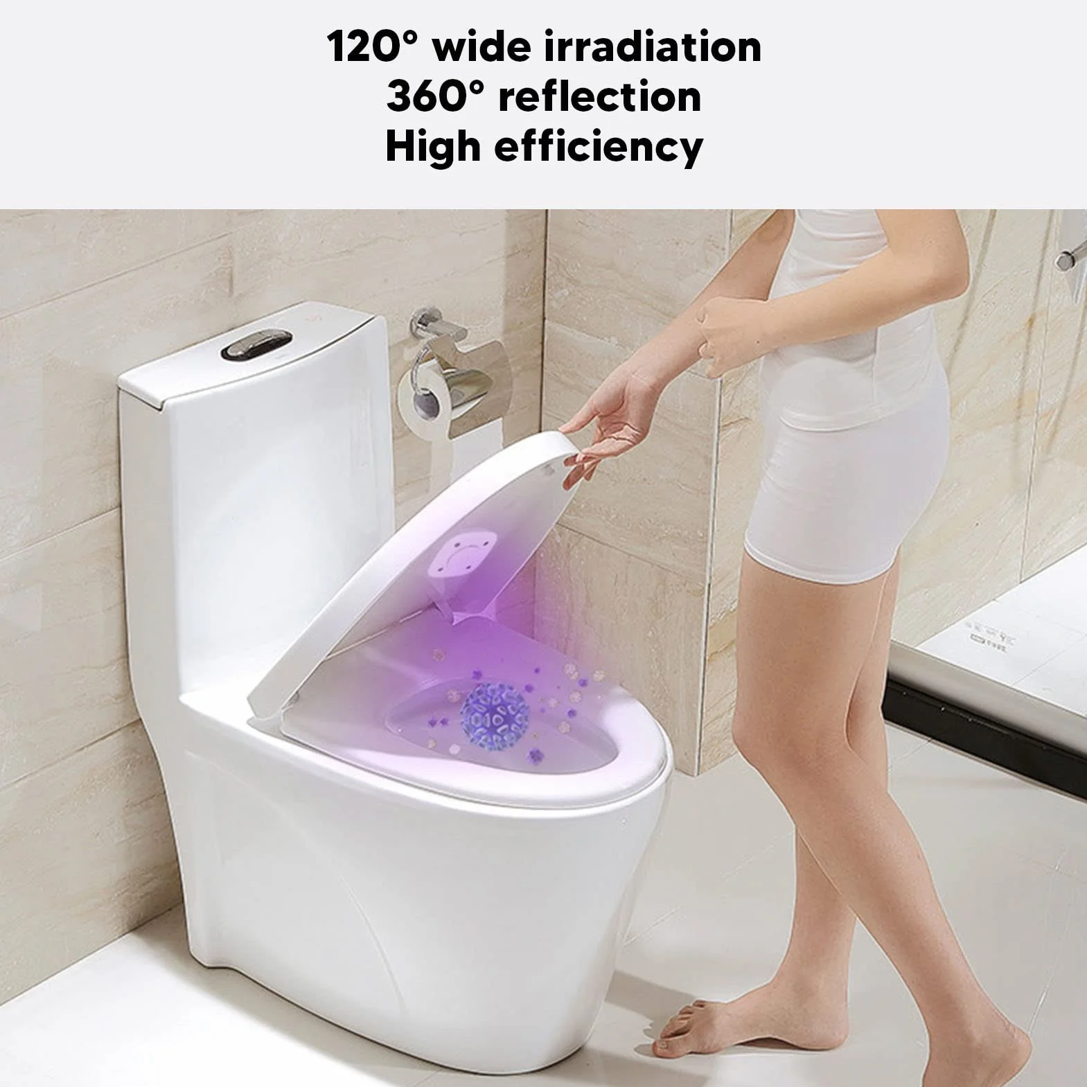 Środek do czyszczenia WC światło UV, eliminuje zapachy, zdrowy środek czyszczący do WC światło UV do zastosowania w łazience