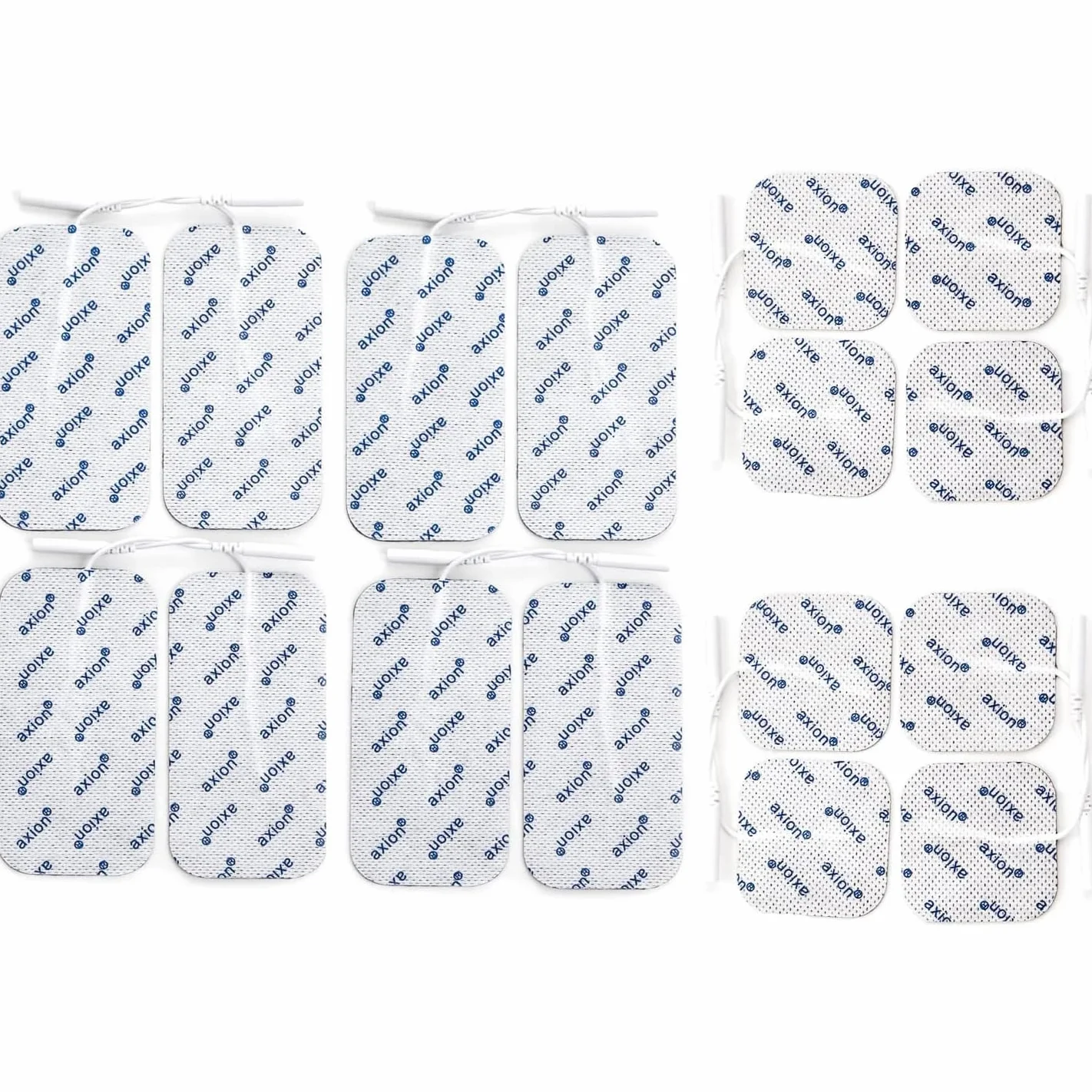 Elektrody do elektrostymulatora tens-ems, dwa rozmiary, 8 * 10x5 i 8 * 5x5cm samoprzylepne, żelowe, 16 szt.