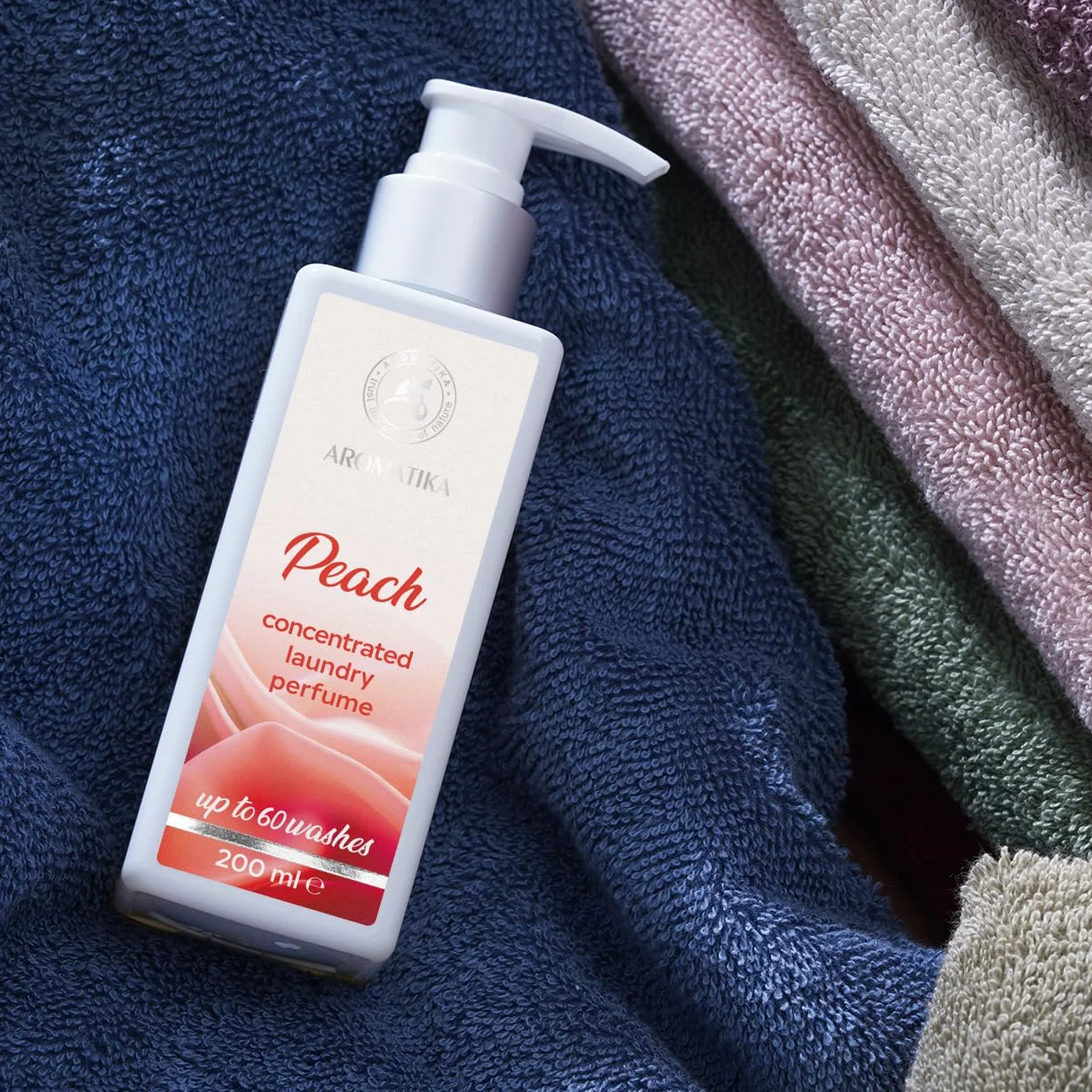 Concentrated Laundry Perfume Peach 200ml - Liquid Perfume Laundry - Laundry Scent Booster - Linen Freshener - Cotton Perfume - Washing Fragrance - Fruity Scent