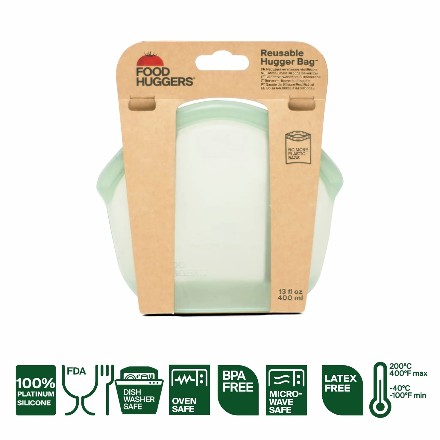 Hugger Bag 400 ml Jałowiec Przezroczysty