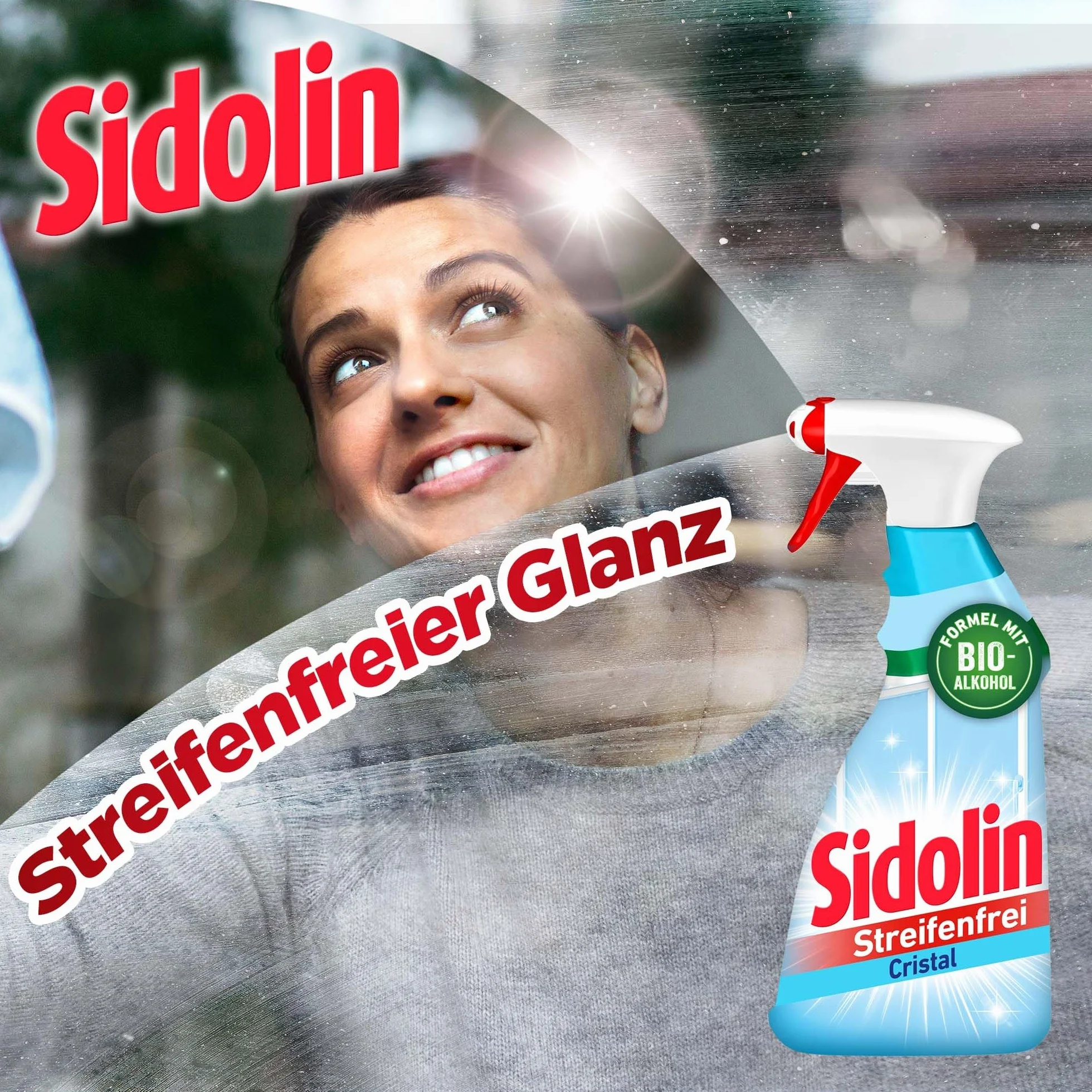Sidolin Cristal płyn do czyszczenia szkła 500 ml butelka z rozpylaczem