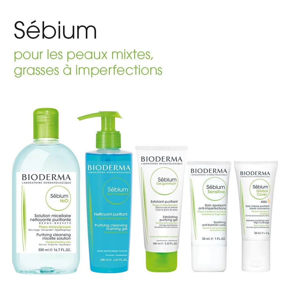 Bioderma Sebium H2O Micellar Solution Zestaw 2 x 500 ml
