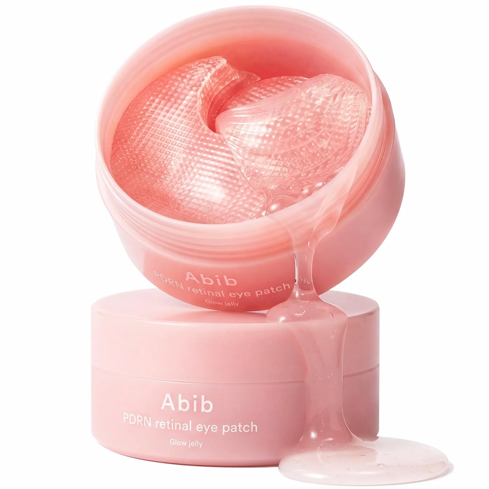 Abib Pdrn Retinal Eye Patch Glow Jelly Koreańskie plastry na opuchnięte oczy i cienie pod oczy, przeciwzmarszczkowe, kolagen, kofeina, niacynamid 60 plastrów,