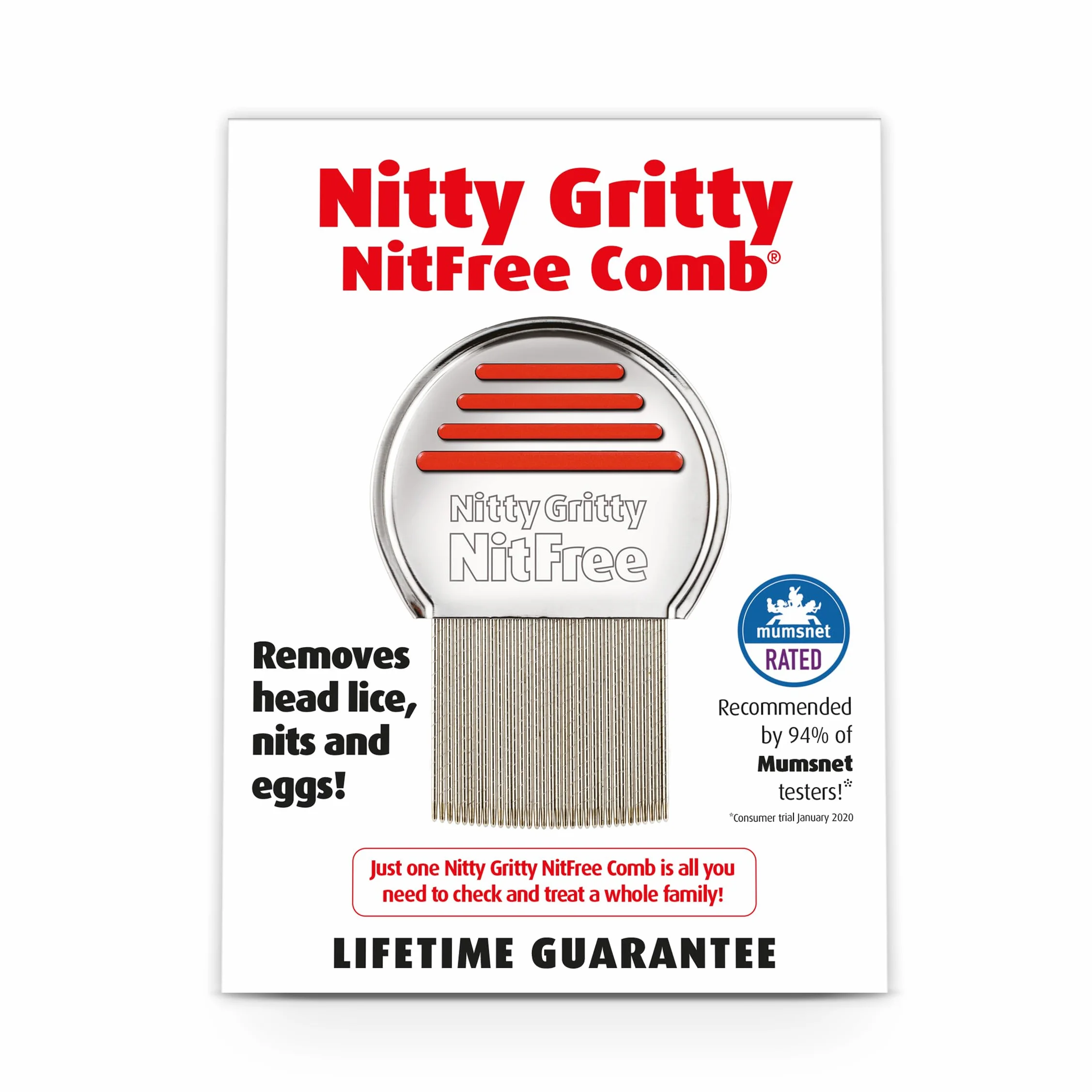 Nitty Gritty Grzebień Nit (różne kolory)