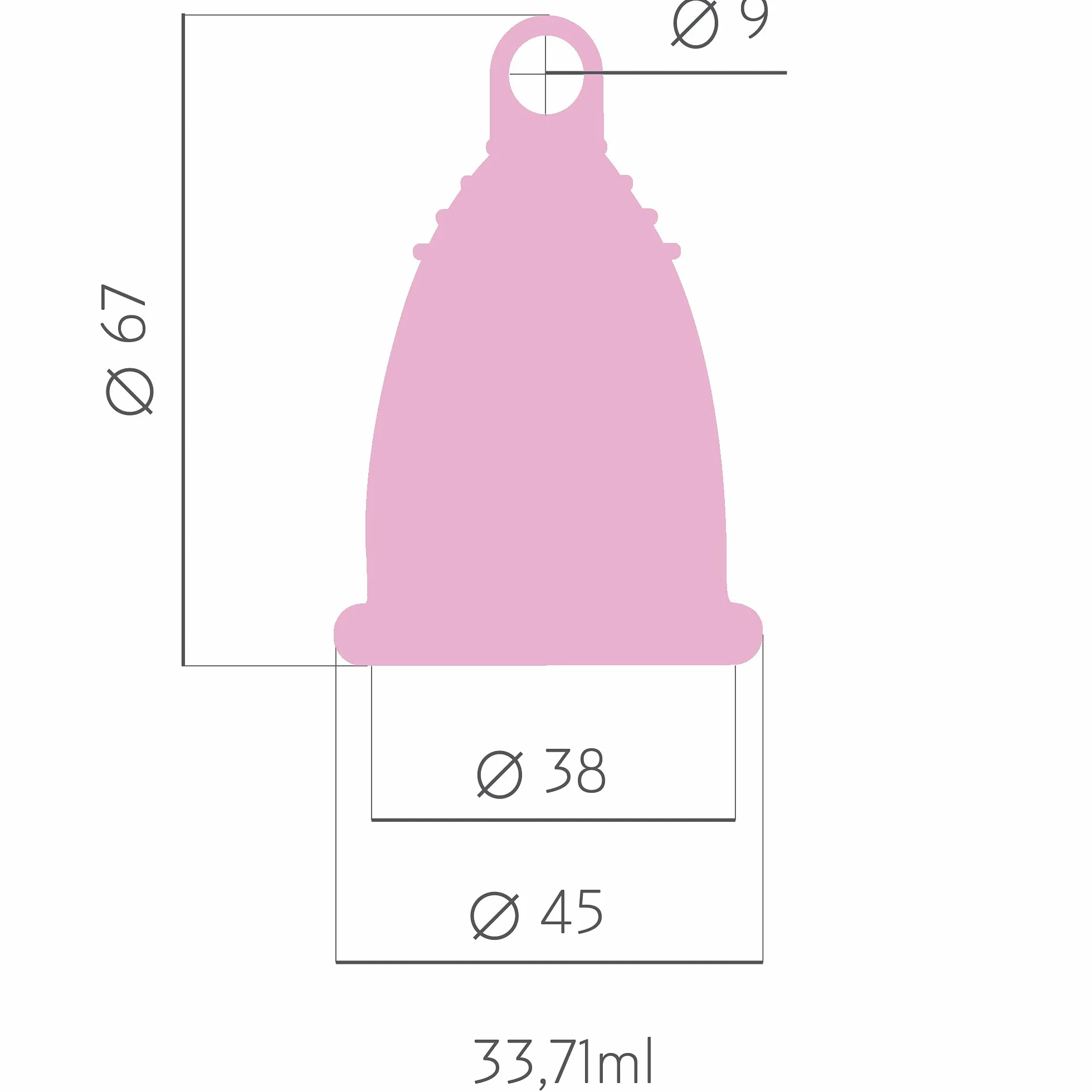Selenacare Filiżanka menstruacyjna Premium L różowa z pojemnikiem i woreczkiem bawełnianym