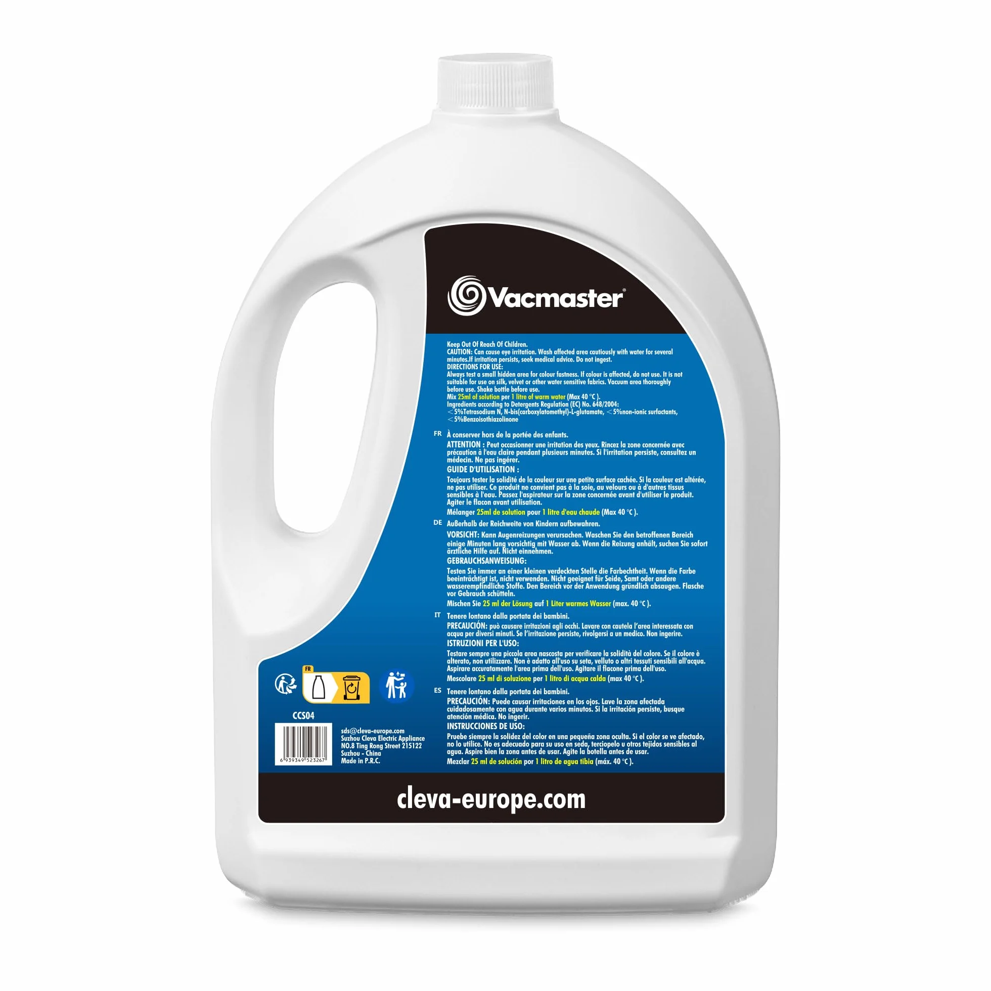 Vacmaster Wash & Refresh Febreze Carpet Cleaner Szampon Skoncentrowana 2-krotna formuła