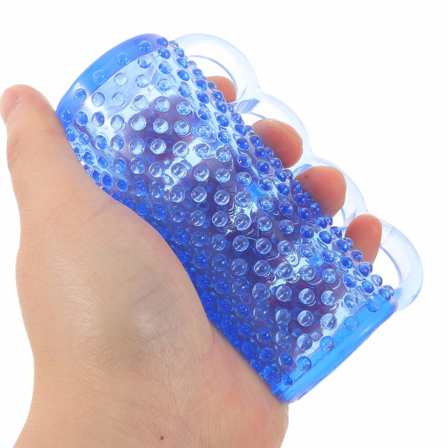 SECFOU Ergonomiczny Wzmacniacz Chwytu Dłoni z Masażem Kolcowym Siły Palców Do Rehabilitacji po Udarze i Artretyzmie Sprzęt Do Terapii Rąk Seniorów Indywidualne Ćwiczenia Mięśni Palców