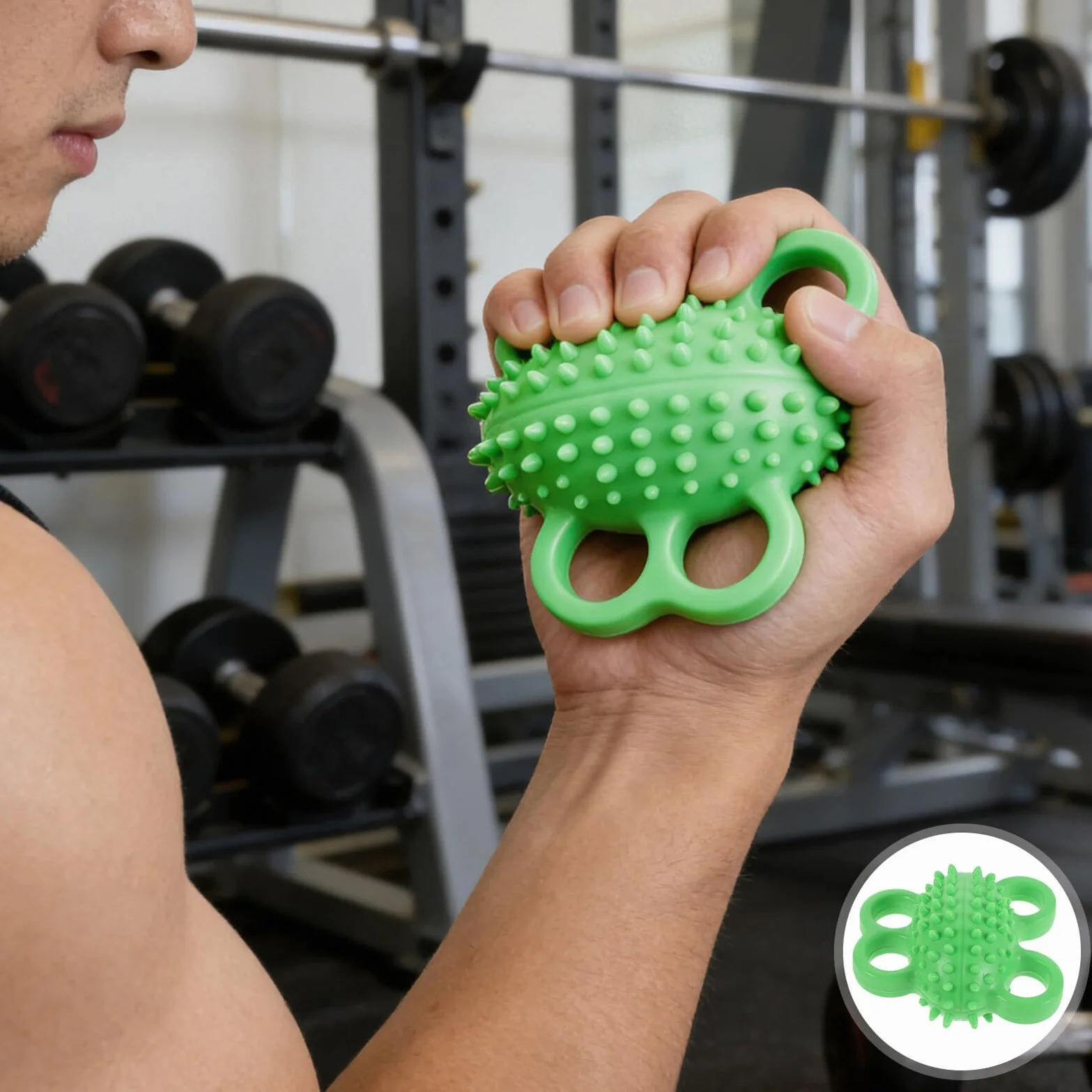 Ergonomiczny Trener Siły Chwytu Dłoni z Trwałą Piłeczką Rehabilitacyjną Do Ćwiczeń Palców Nadgarstka i Terapii Artretyzmu Miękka Tekstura Do Efektywnego Wzmacniania Mięśni i