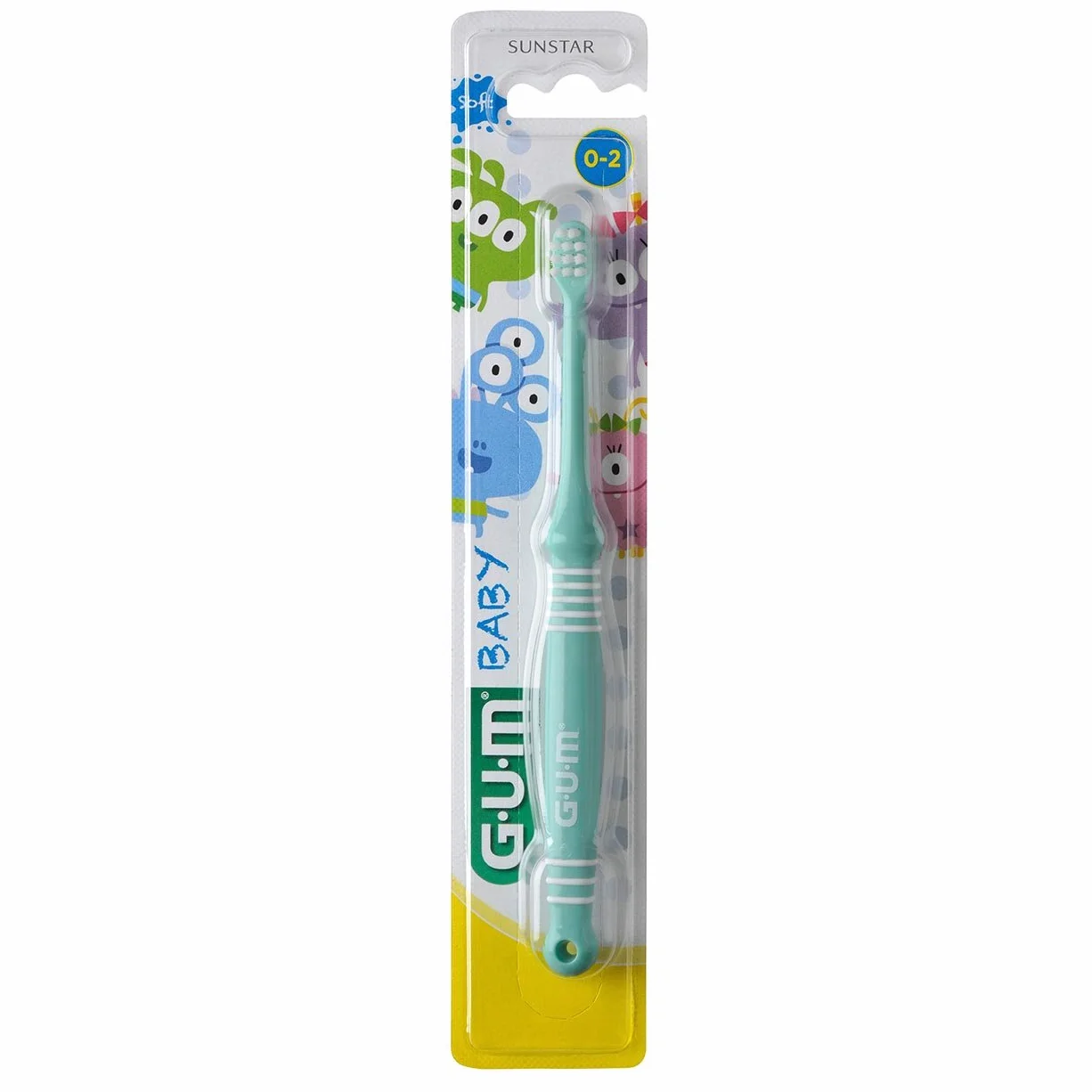 GUM Baby Monster szczoteczka do zębów 3 szt. opakowanie ekonomiczne