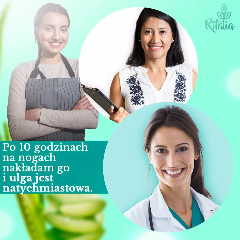 Ritalia Krem na żylaki Cryo gel 250 ml chłodzący na ciężkie nogi
