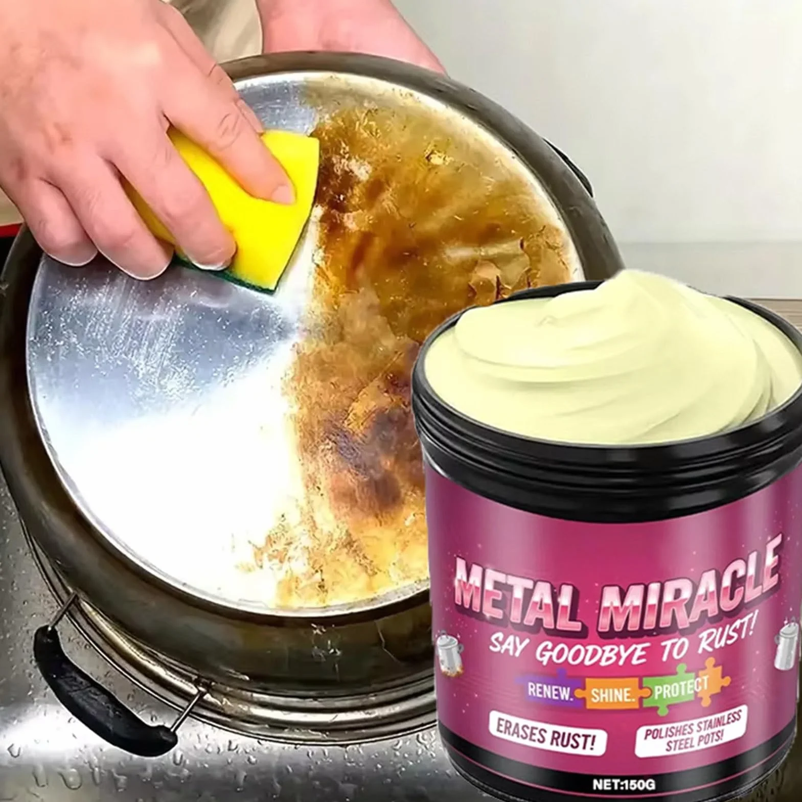 Pasta do czyszczenia metali 150g do mosiądzu miedzi aluminium