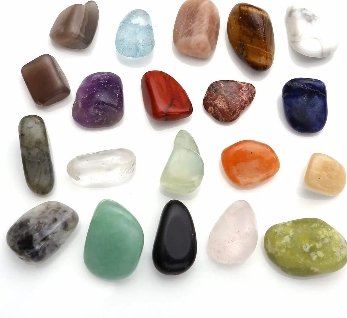 Namvo Mineral Rock gruboziarnisty kamień szlachetny fragment meteorytu kryształ kolekcja pudełko 20 szt.