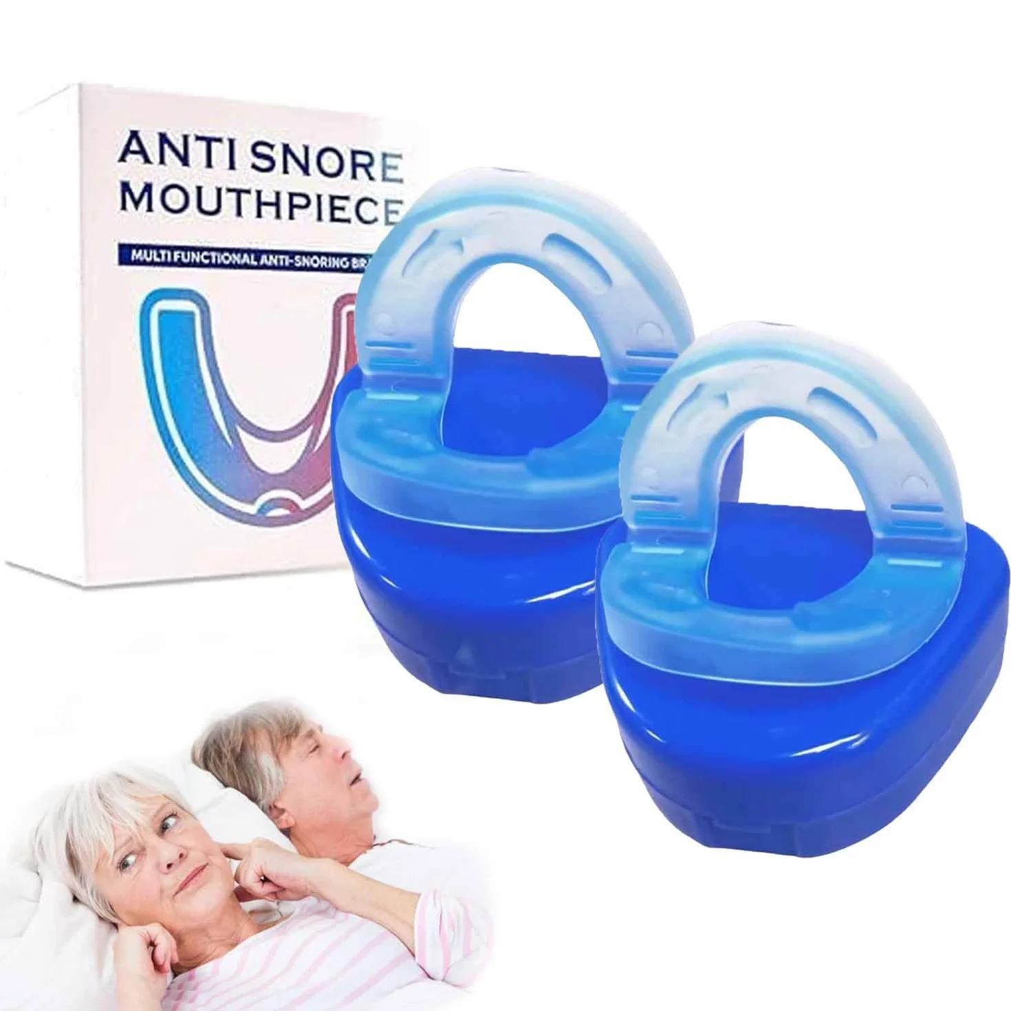 Anti Snoring Mouthpiece - Universal Size,Anti Snoring Devices for Sleep,Food Grade Material Snore Mouth Guard,Instantly Quiet Antisnoring Device Mouthpiece,Make The Night Quiet (2)