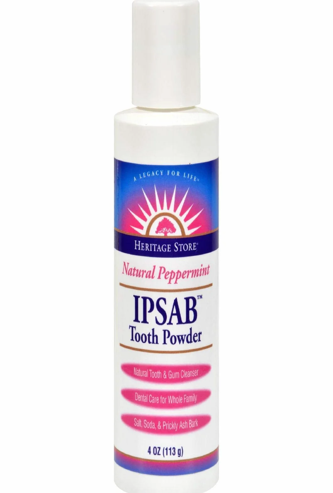 Heritage Products Ipsab proszek do zębów miętowy 4 oz