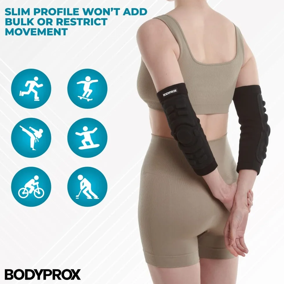 Bodyprox Ochraniacze łokci 1 para, rękaw ochronny łokci (L)