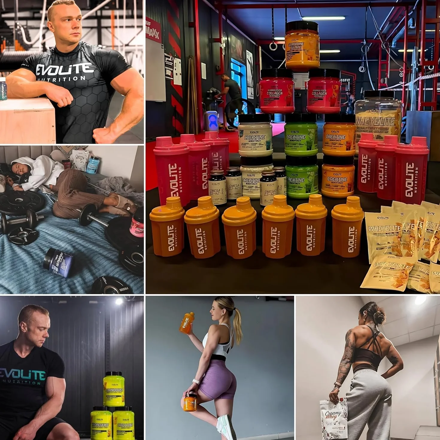 Evolite Nutrition Kreatyna Monohydrat 500g - Czysty Monohydrat Kreatyny z Tauryną - Szybka Regeneracja i Wzrost Siły, Poprawa wydolności i Mocy mięśni - Suplement do treningu