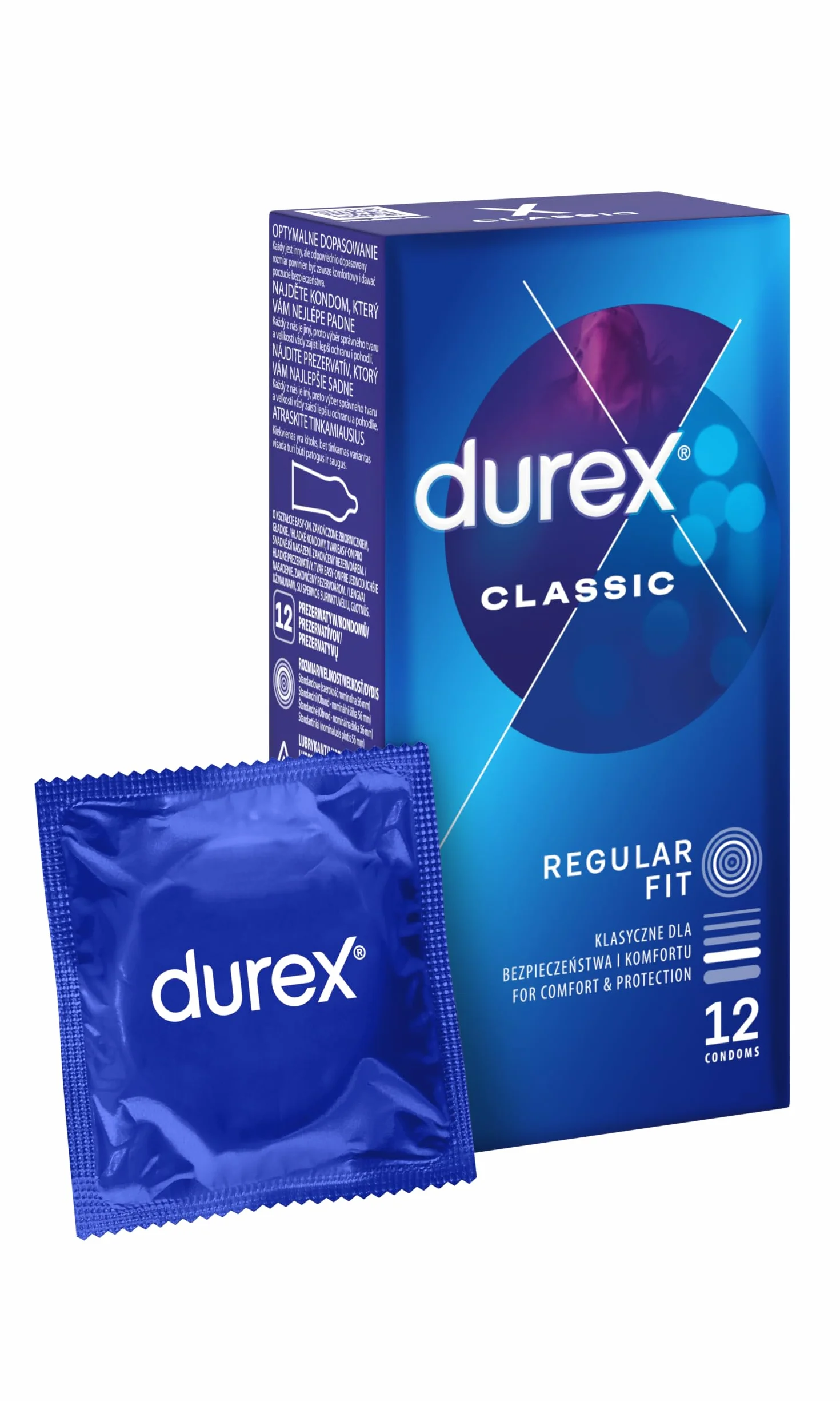 Durex Classic Prezerwatywy klasyczne 12 szt.
