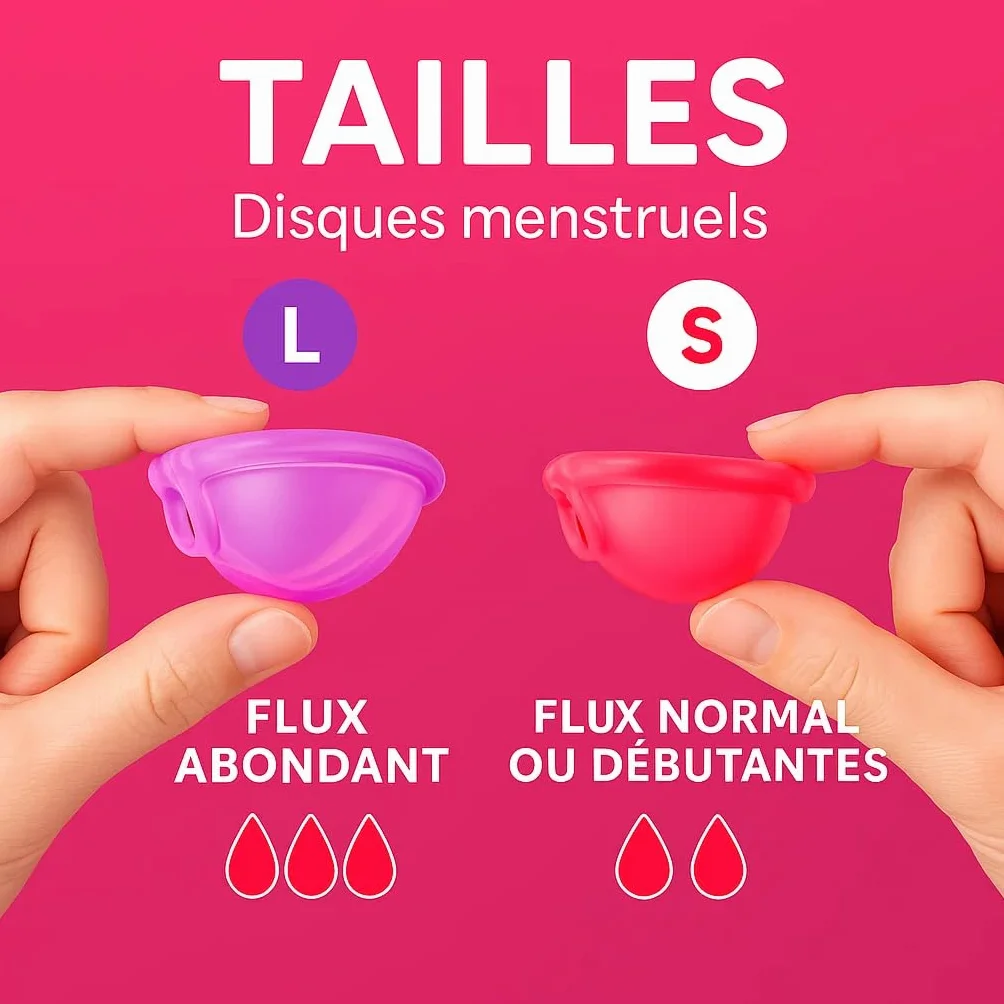 inly Zen Dysk Menstruacyjny x2, Biały, Bez BPA