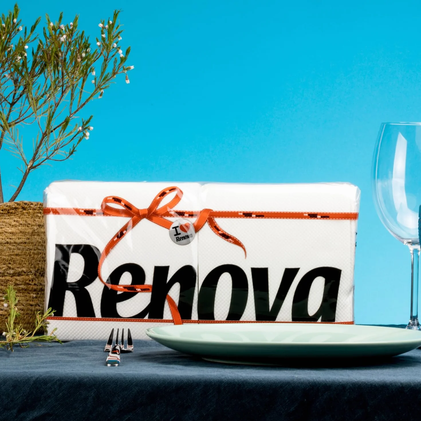 Renova serwetki Red label, ekstra miękkość, 1 składana, 200 serwetek