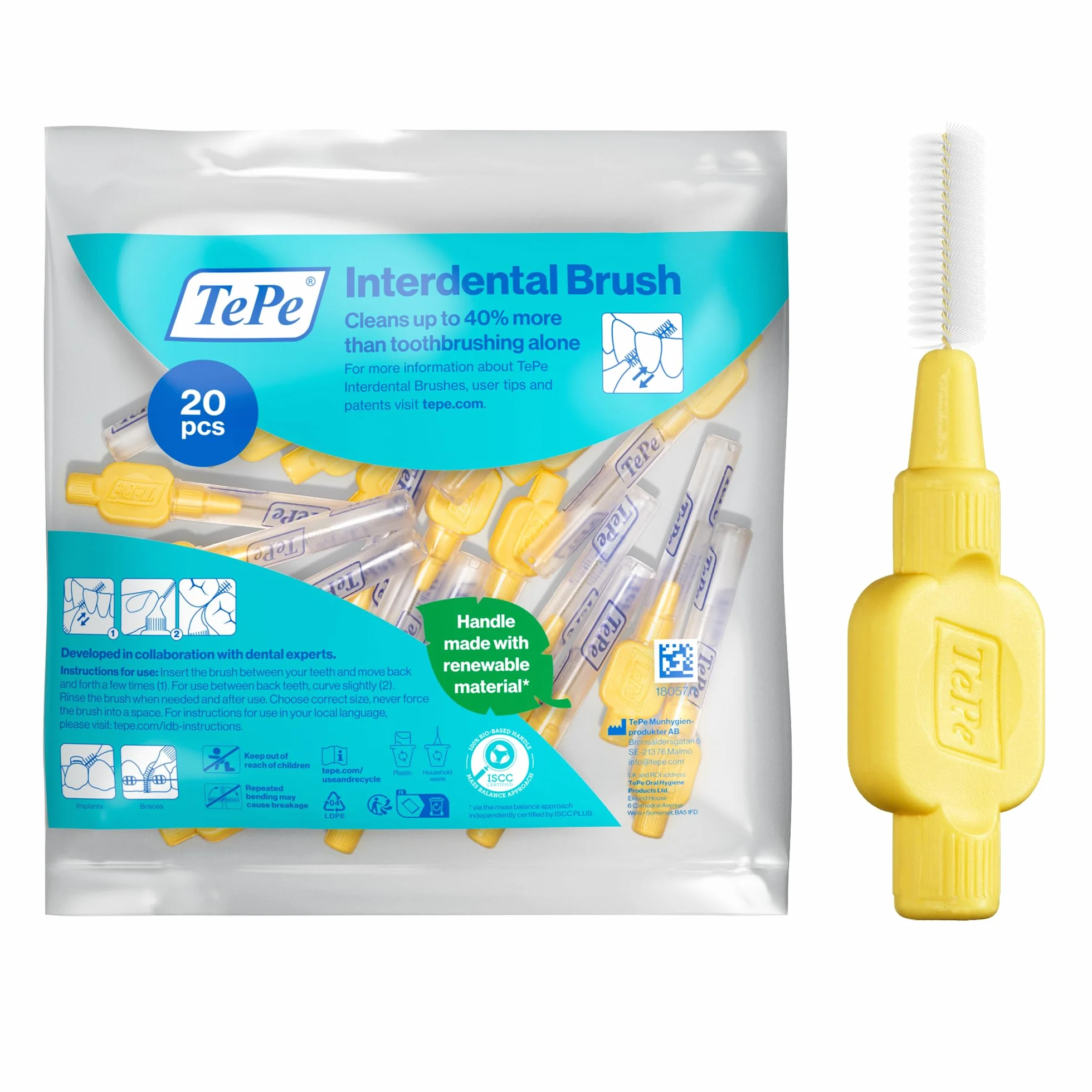 TePe Extra Soft szczoteczka międzyzębowa 0,7 mm ISO 4 20 sztuk